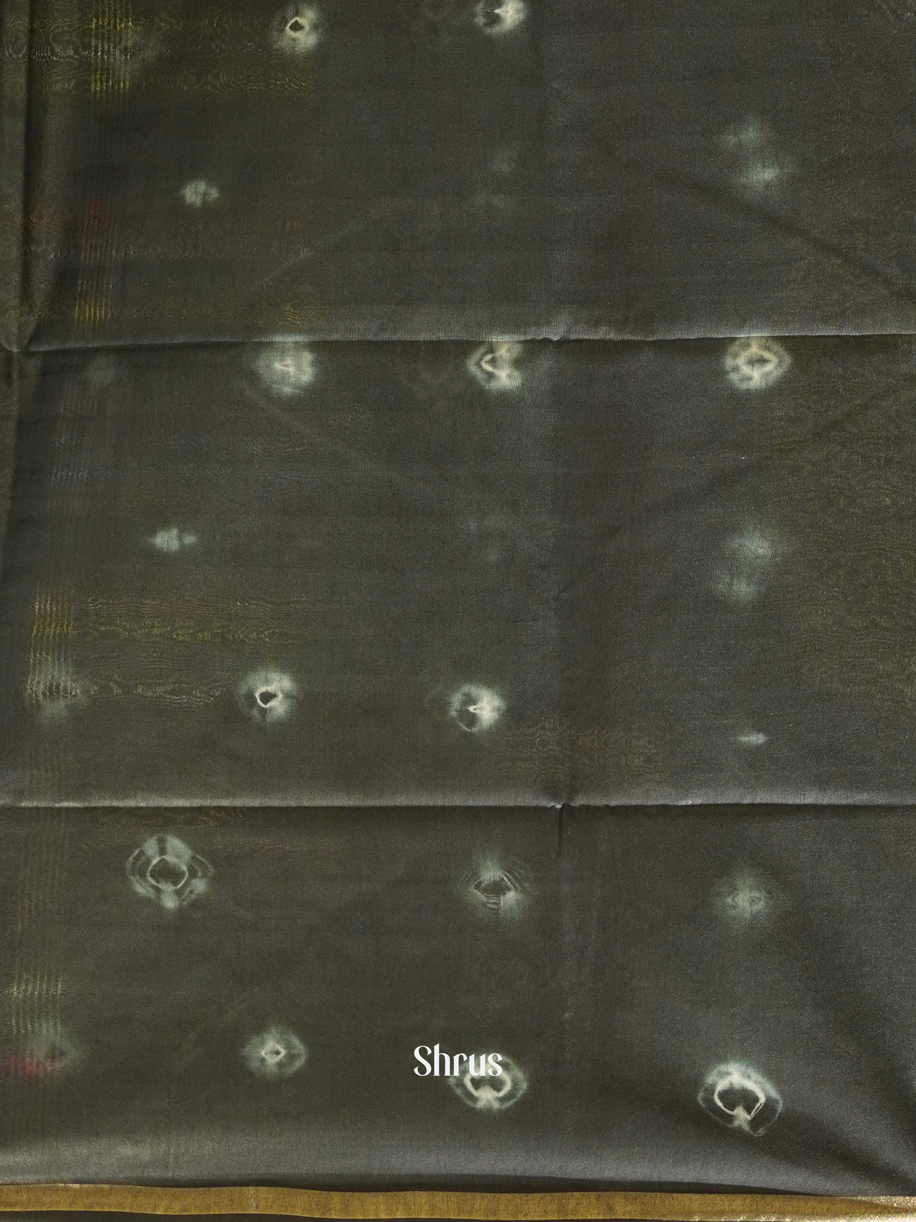 Green & Grey - Shibori Saree - Shop on ShrusEternity.com