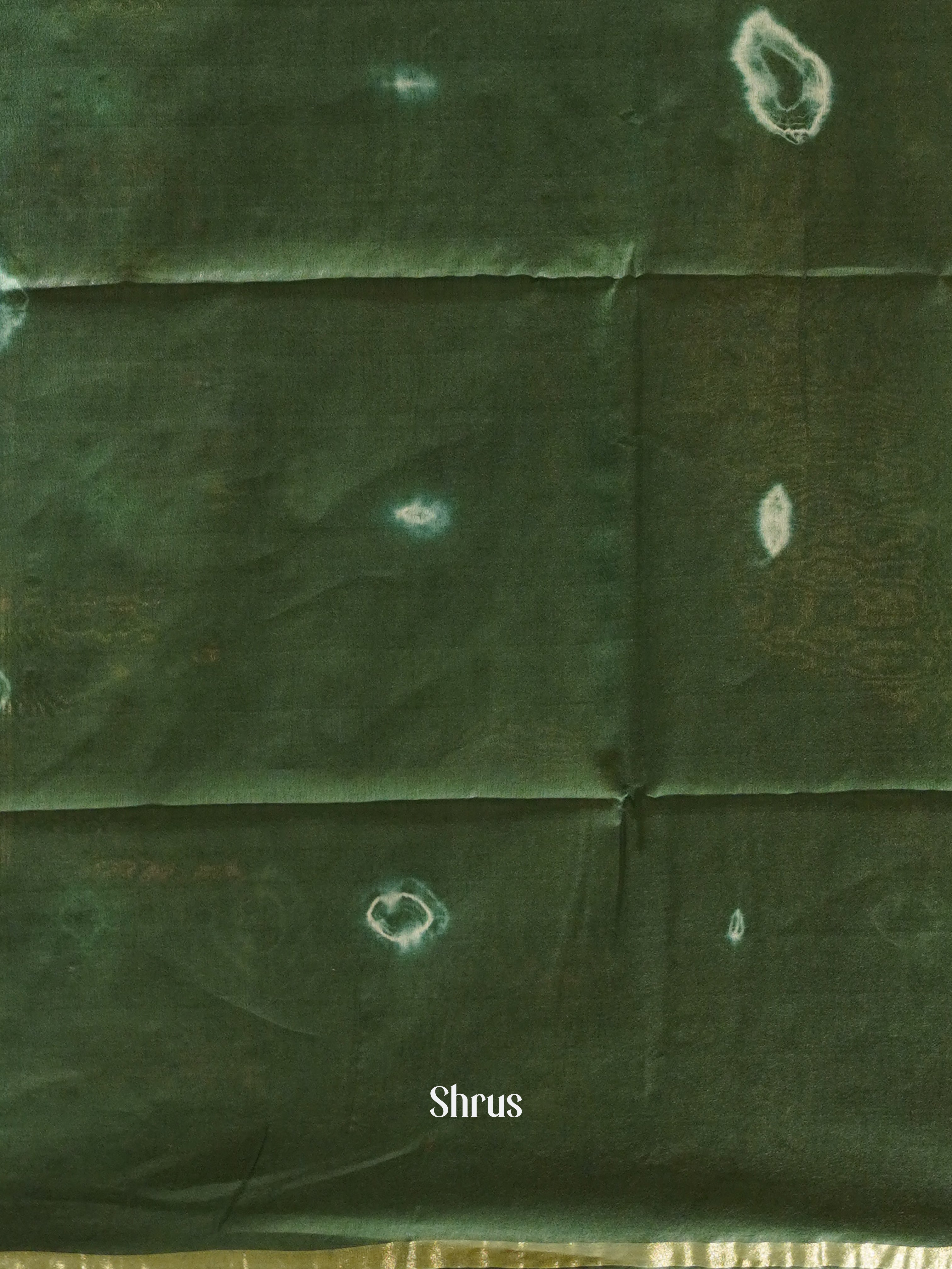 Orange & Green - Shibori Saree - Shop on ShrusEternity.com