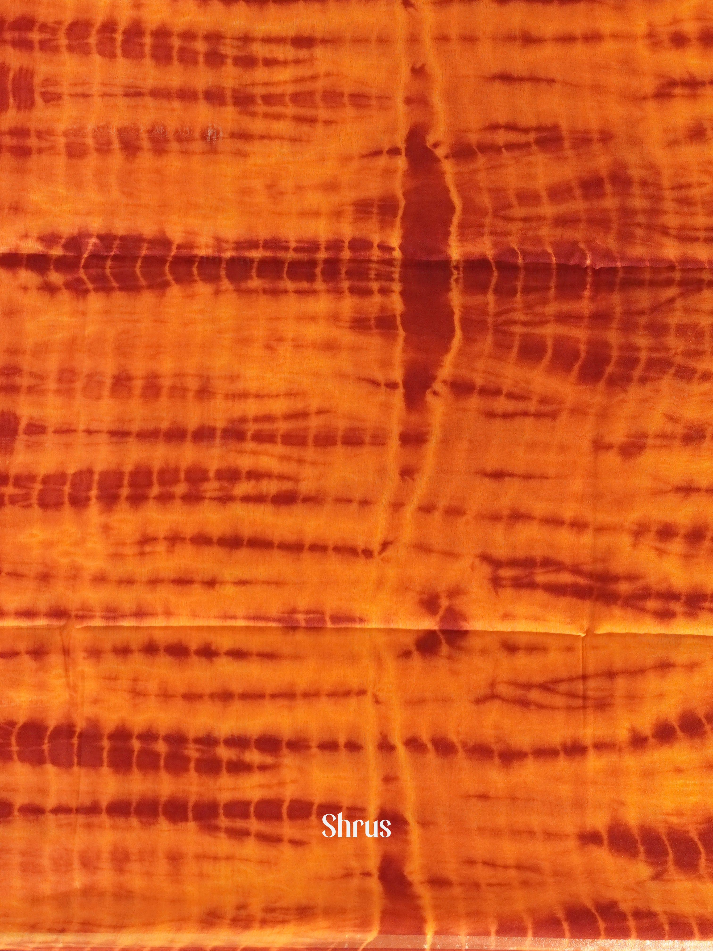 Red & Orange - Shibori Saree - Shop on ShrusEternity.com