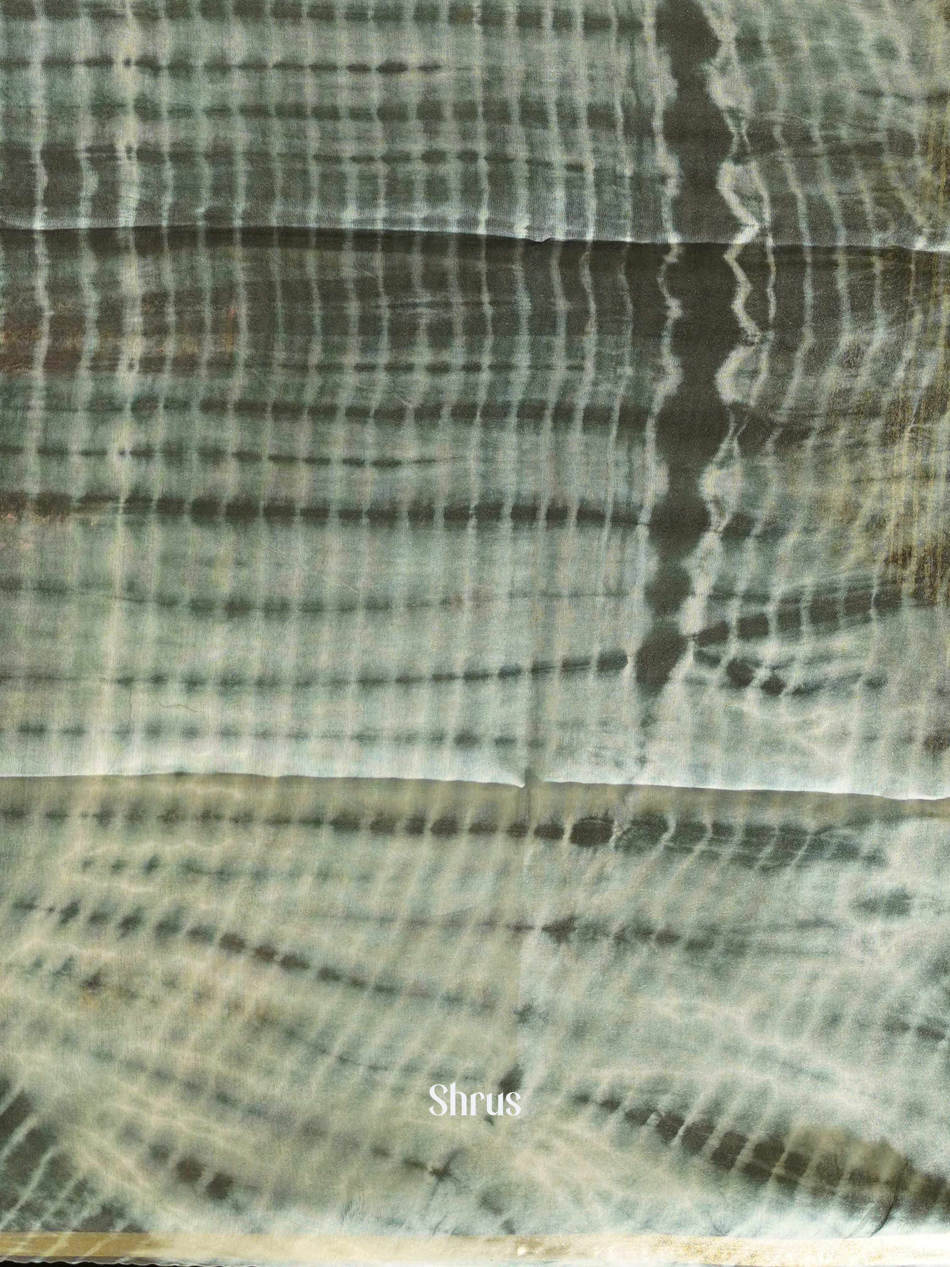 Grey & Yellow - Shibori Saree - Shop on ShrusEternity.com
