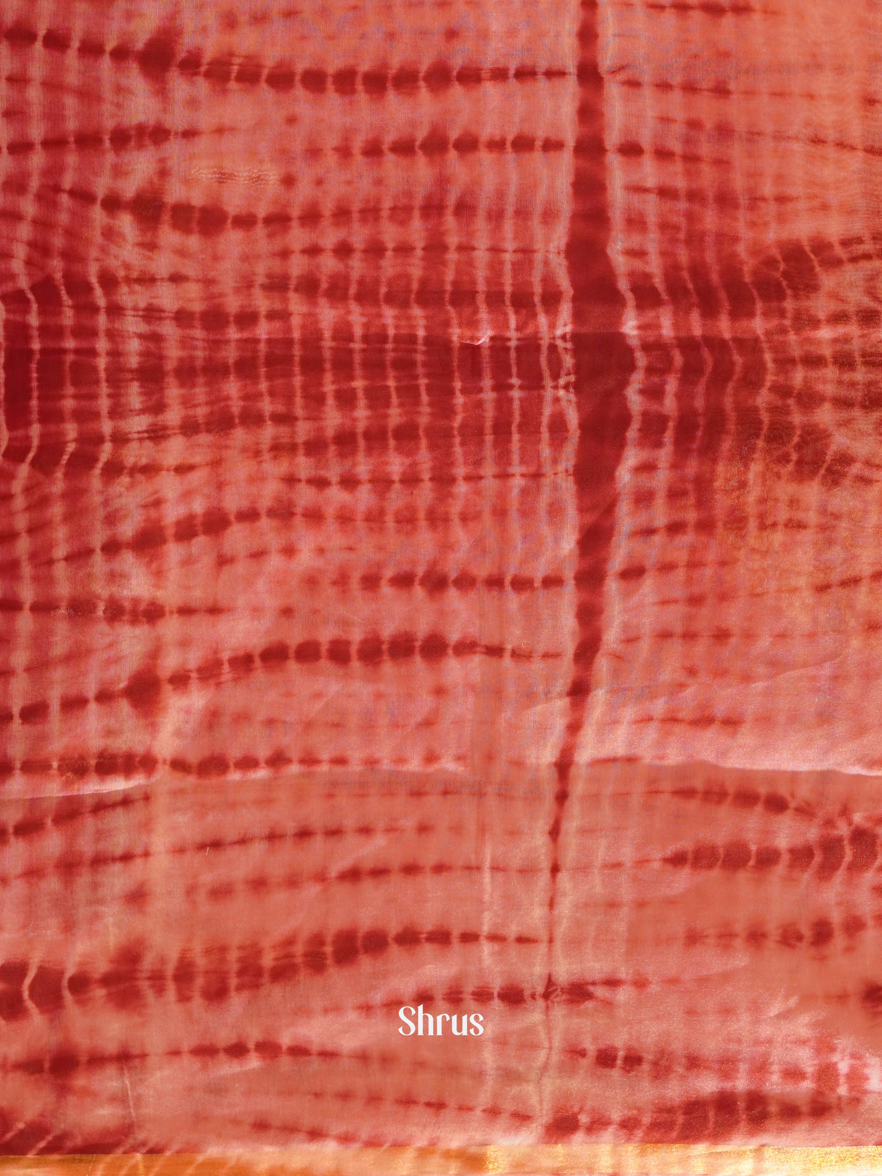 Red & Pink - Shibori Saree - Shop on ShrusEternity.com