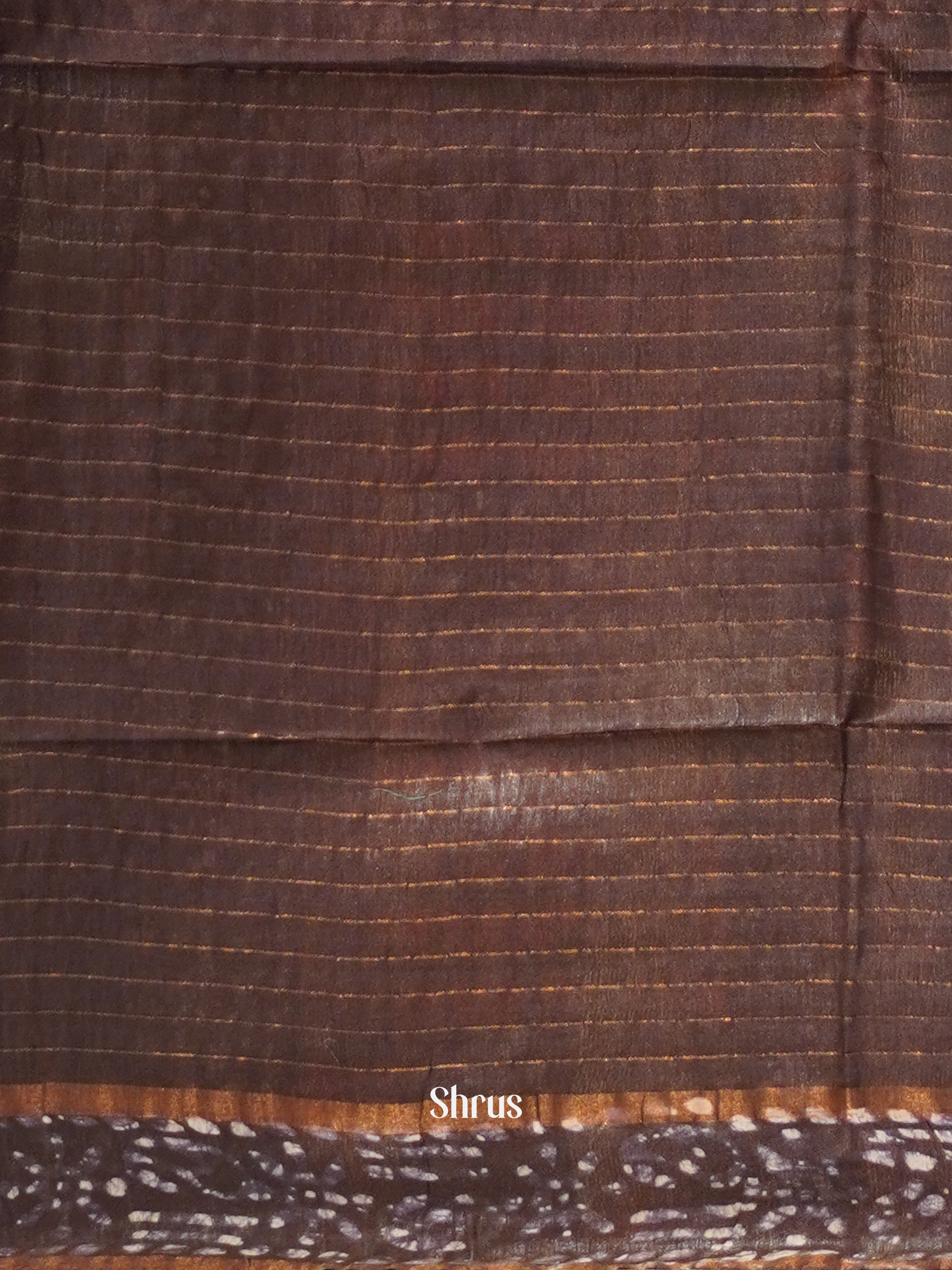 Brown - Bhatik Saree - Shop on ShrusEternity.com