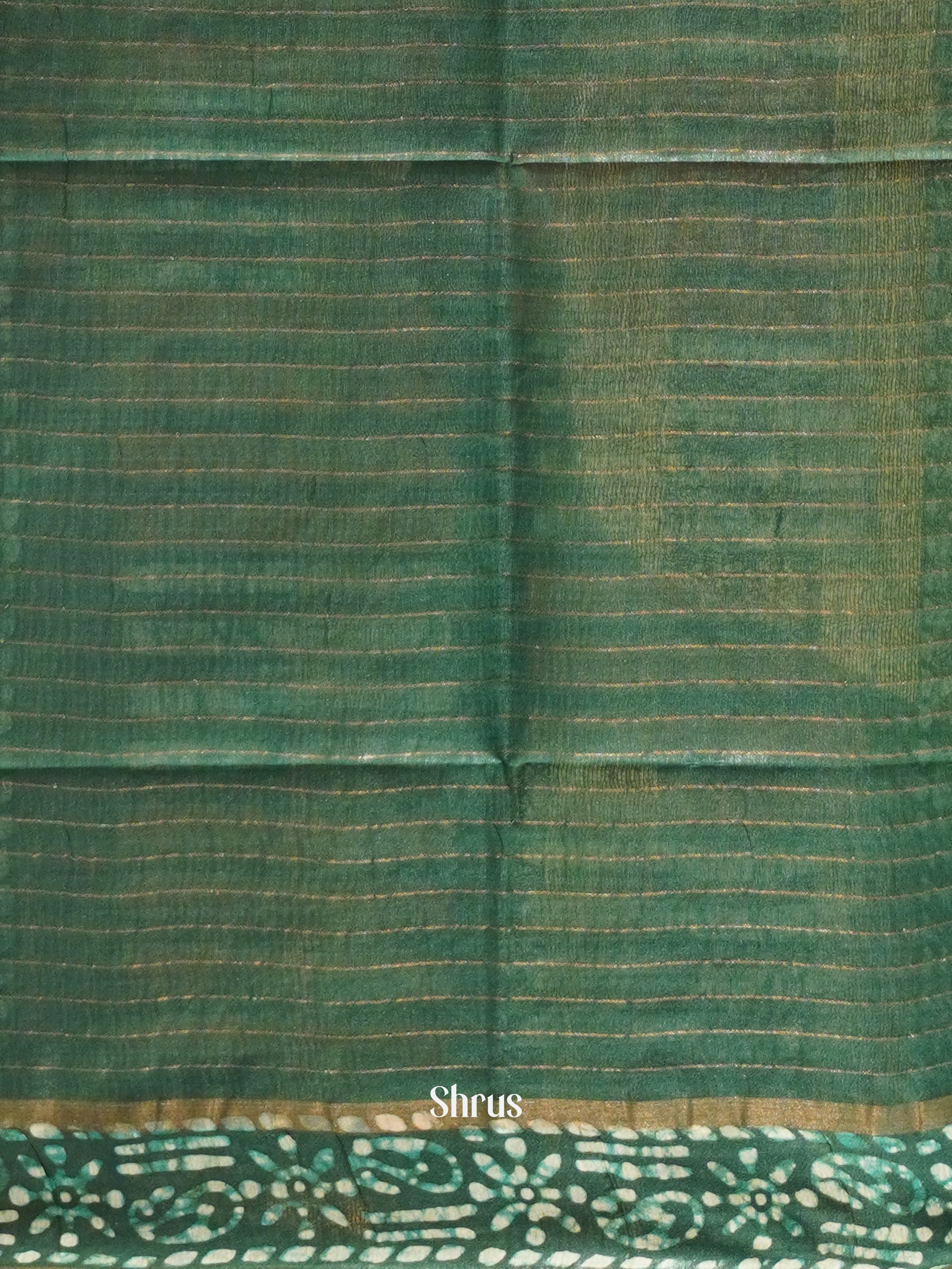 Green - Bhatik Saree - Shop on ShrusEternity.com