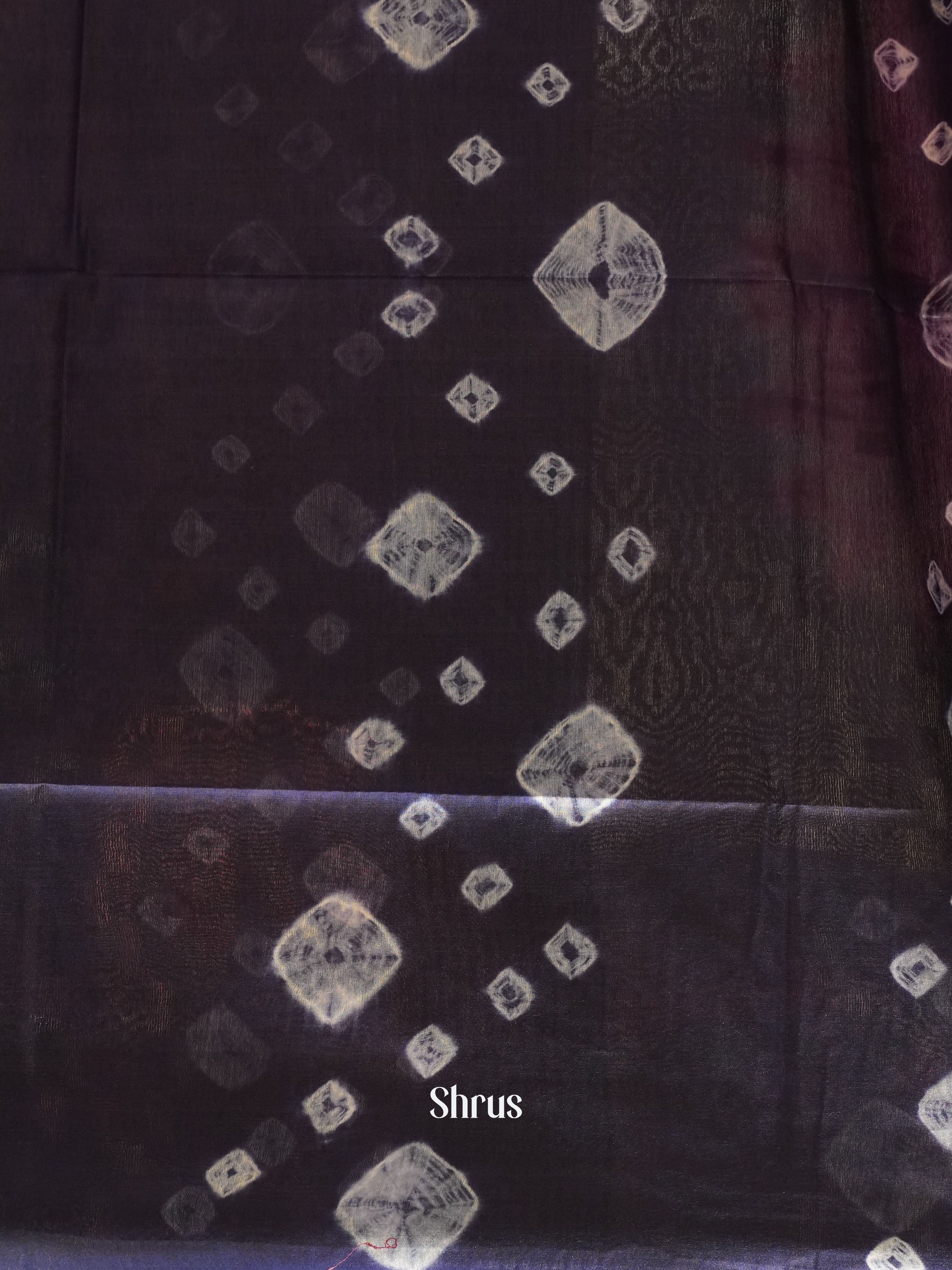 Pink & Blue - Shibori Saree - Shop on ShrusEternity.com