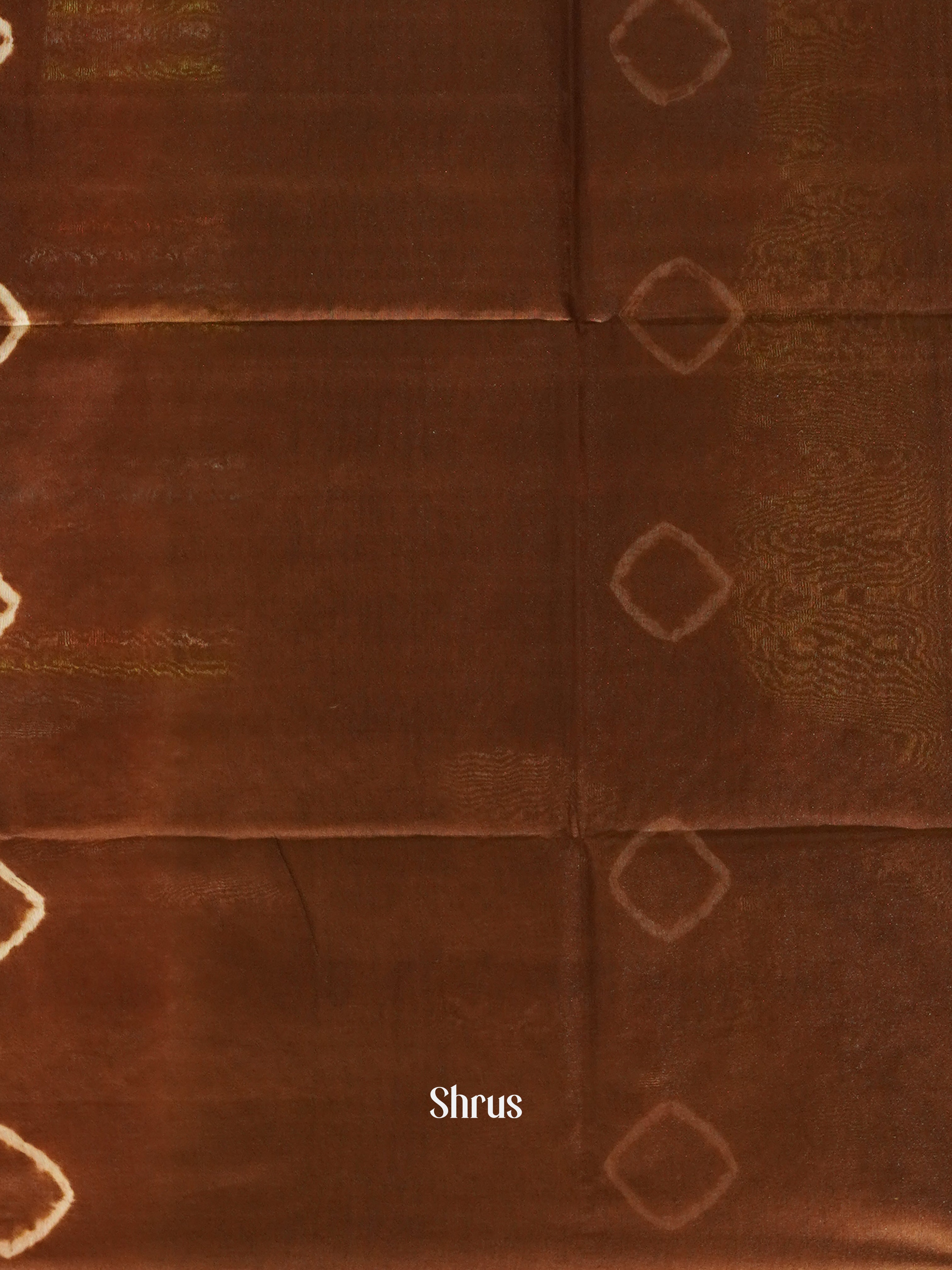 Brick & Brown - Shibori Saree - Shop on ShrusEternity.com