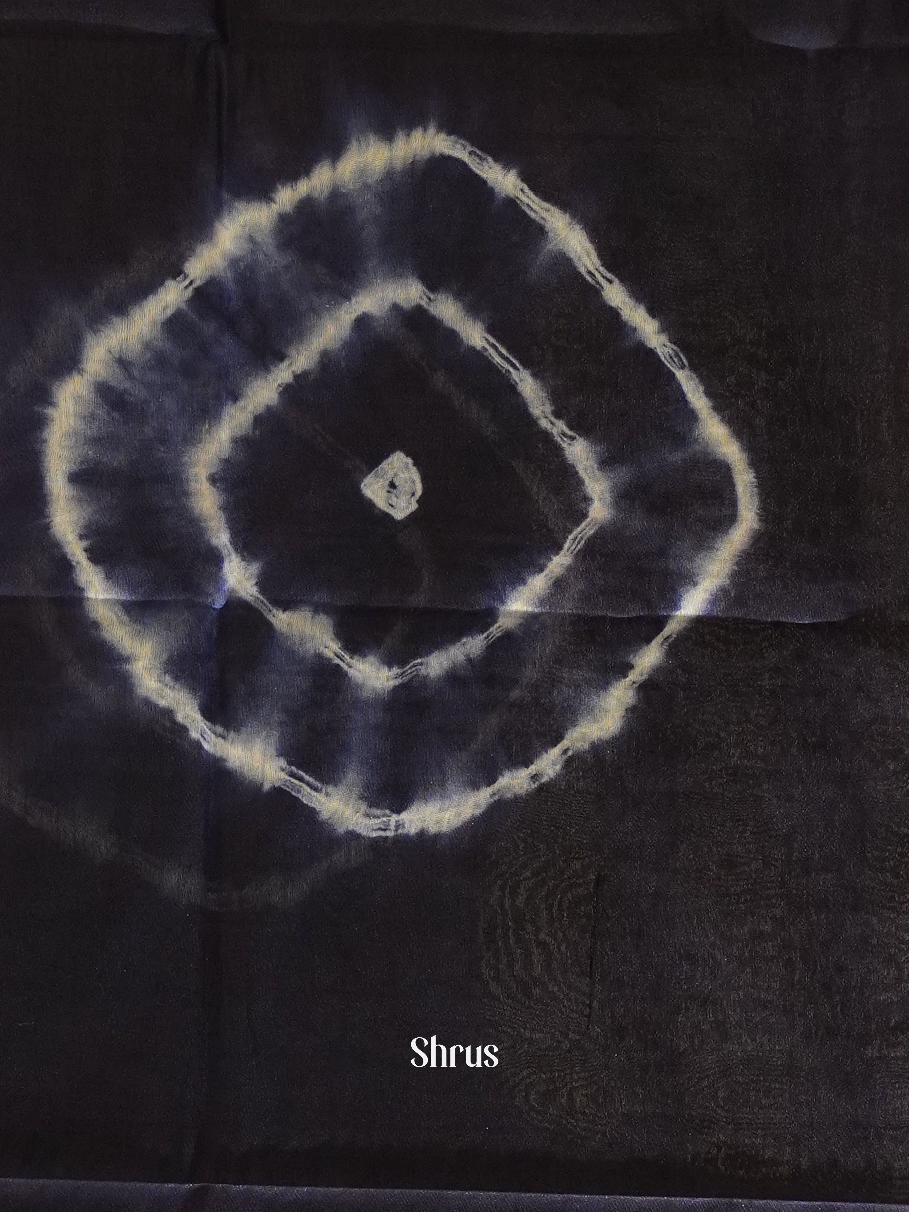 Brown & Blue -Shibori Saree - Shop on ShrusEternity.com