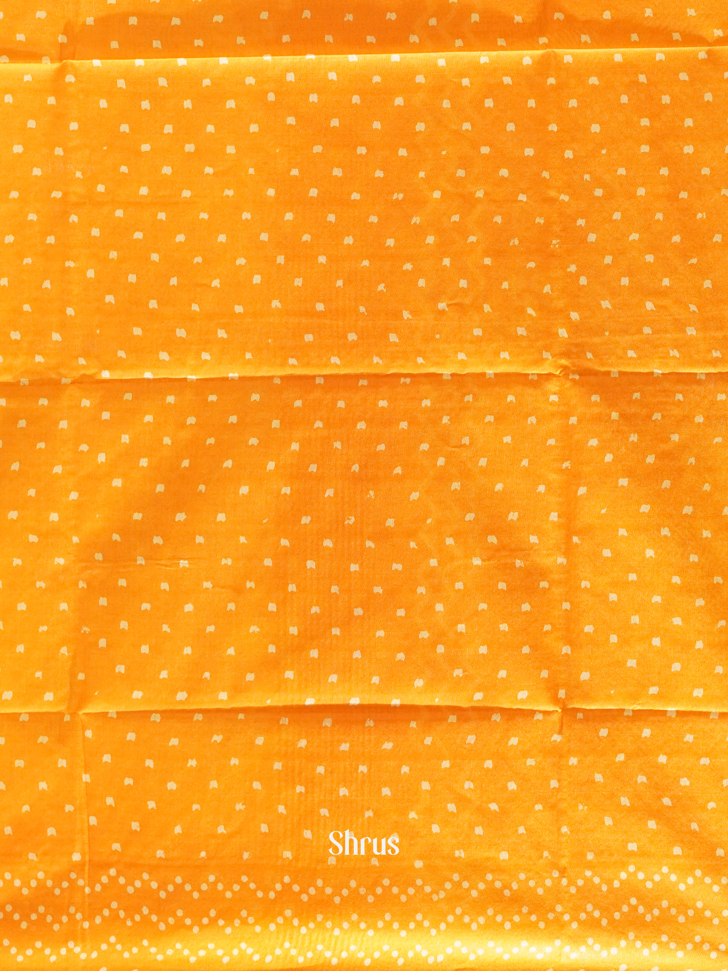Orange - Semi Tussar Saree - Shop on ShrusEternity.com