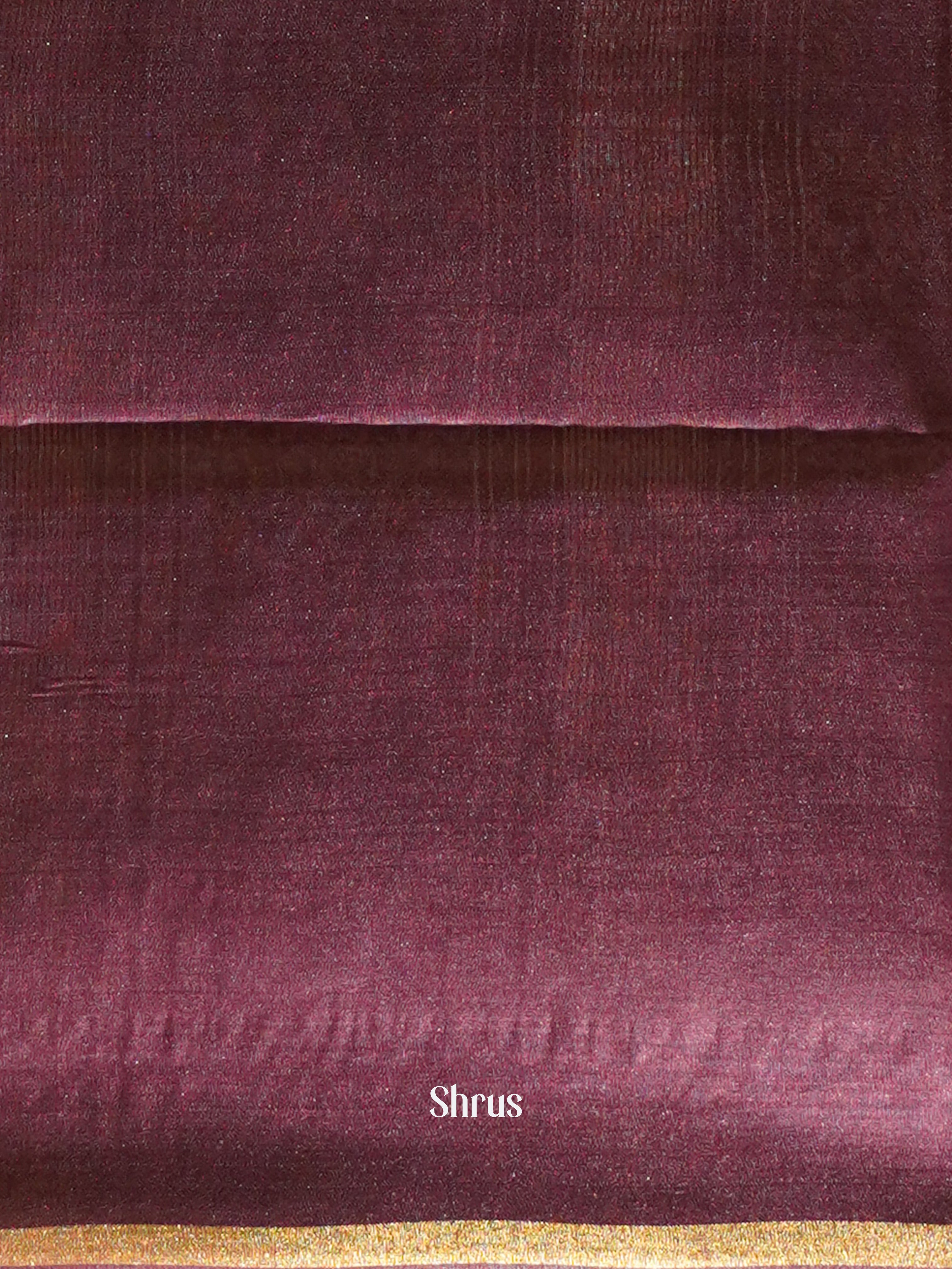 Pink & Wine - Semi Tussar Saree - Shop on ShrusEternity.com