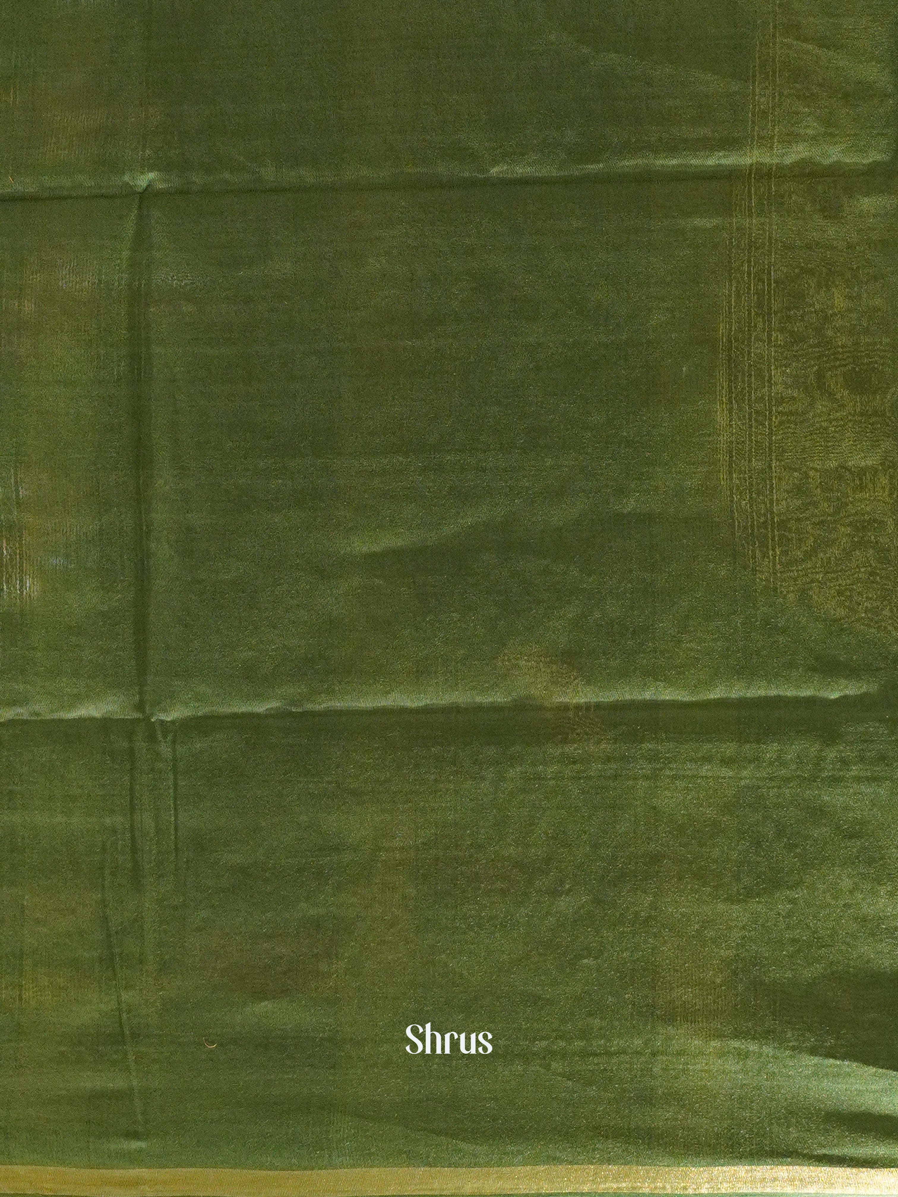 Light Grey & Green - Semi Tussar Saree - Shop on ShrusEternity.com