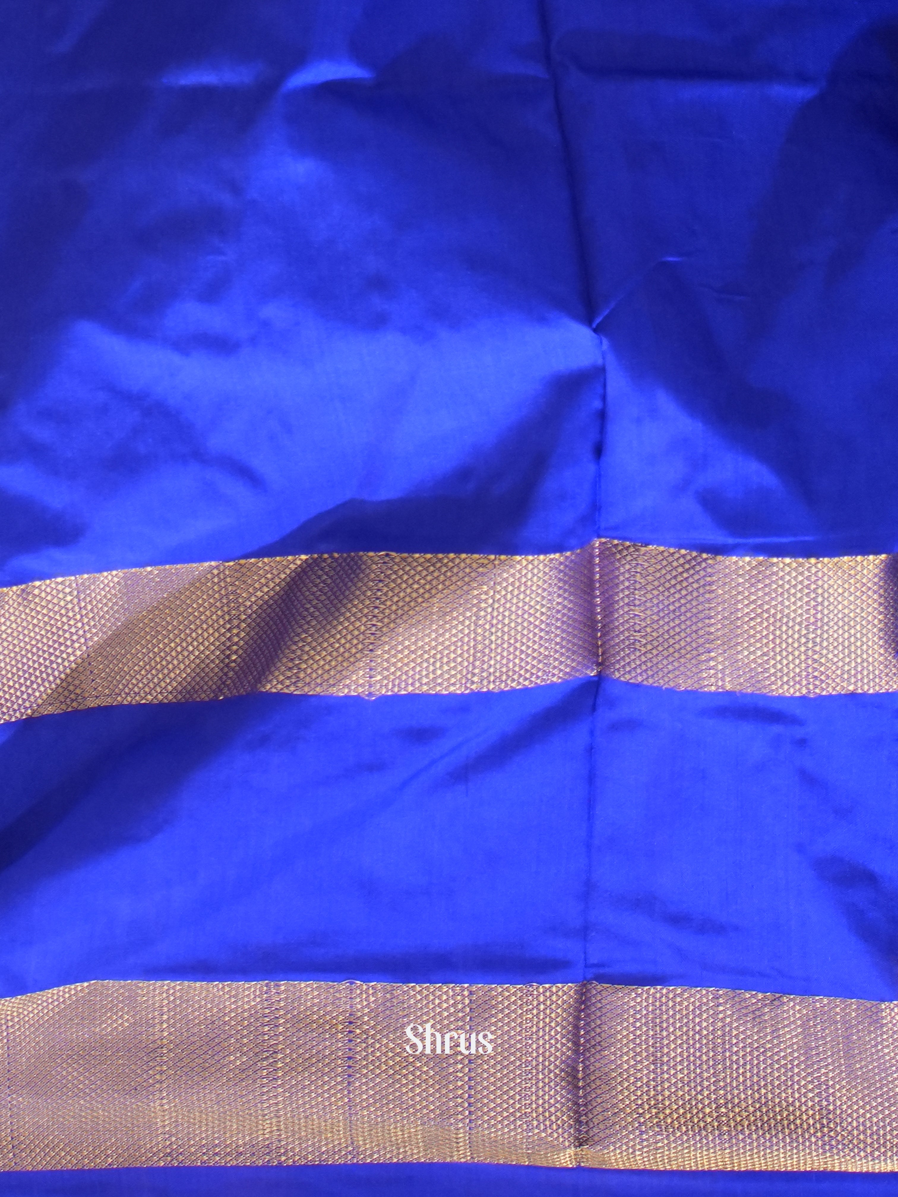 Blue - Ikkat Silk Saree - Shop on ShrusEternity.com