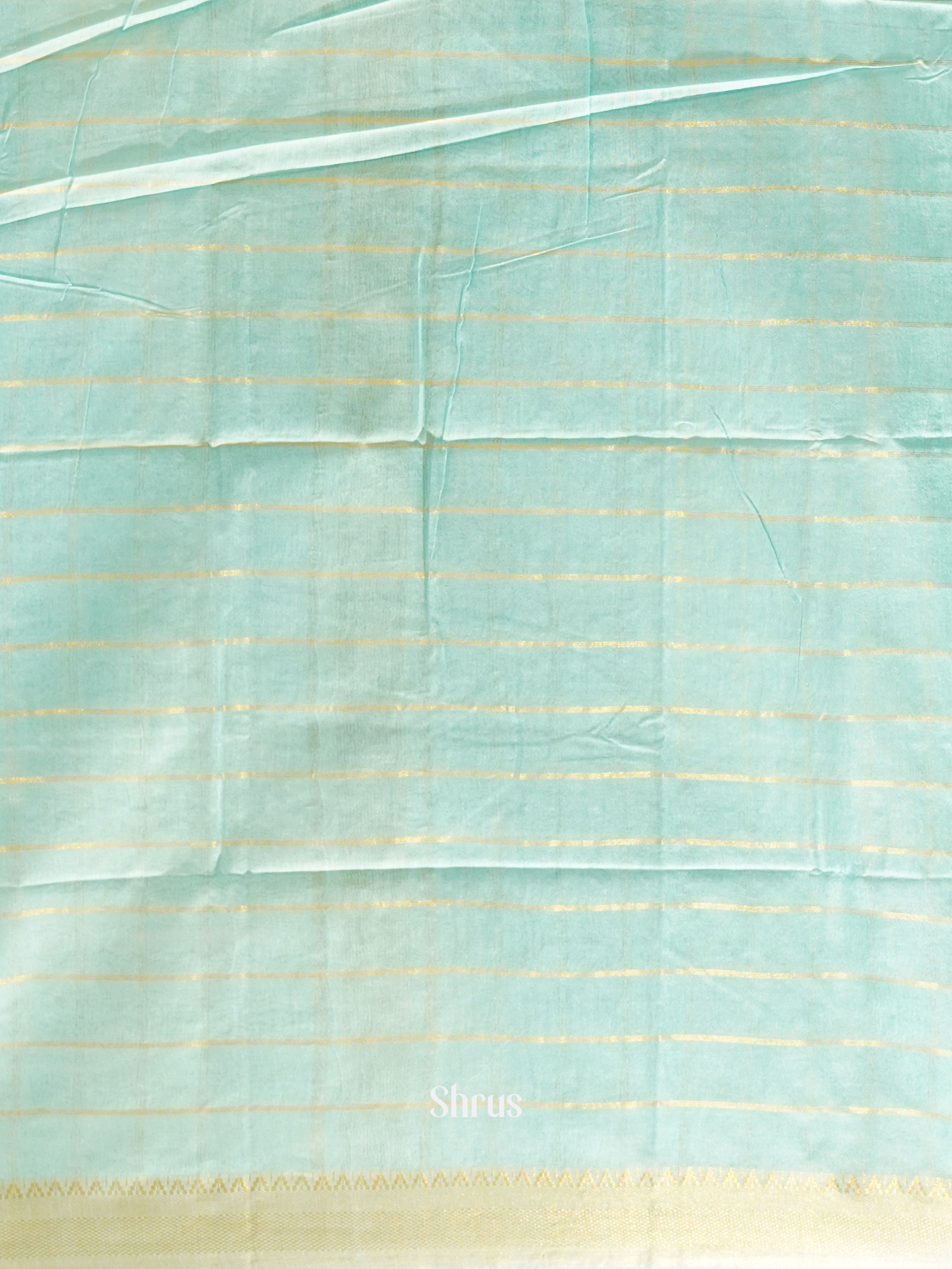 Ice Blue(Single tone)- Semi Tussar Saree - Shop on ShrusEternity.com