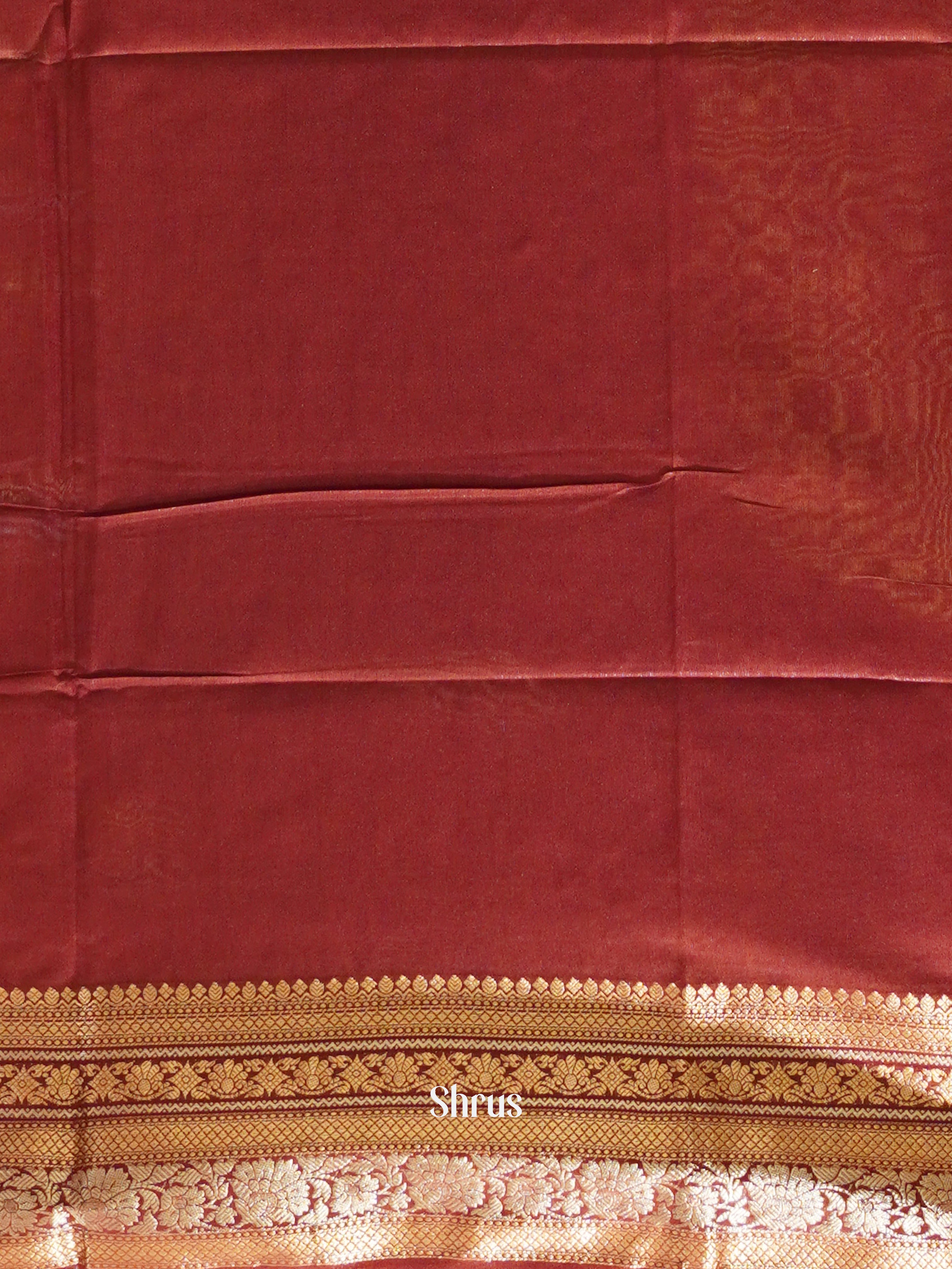 Maroon(Single Tone) -Semi Tussar - Shop on ShrusEternity.com