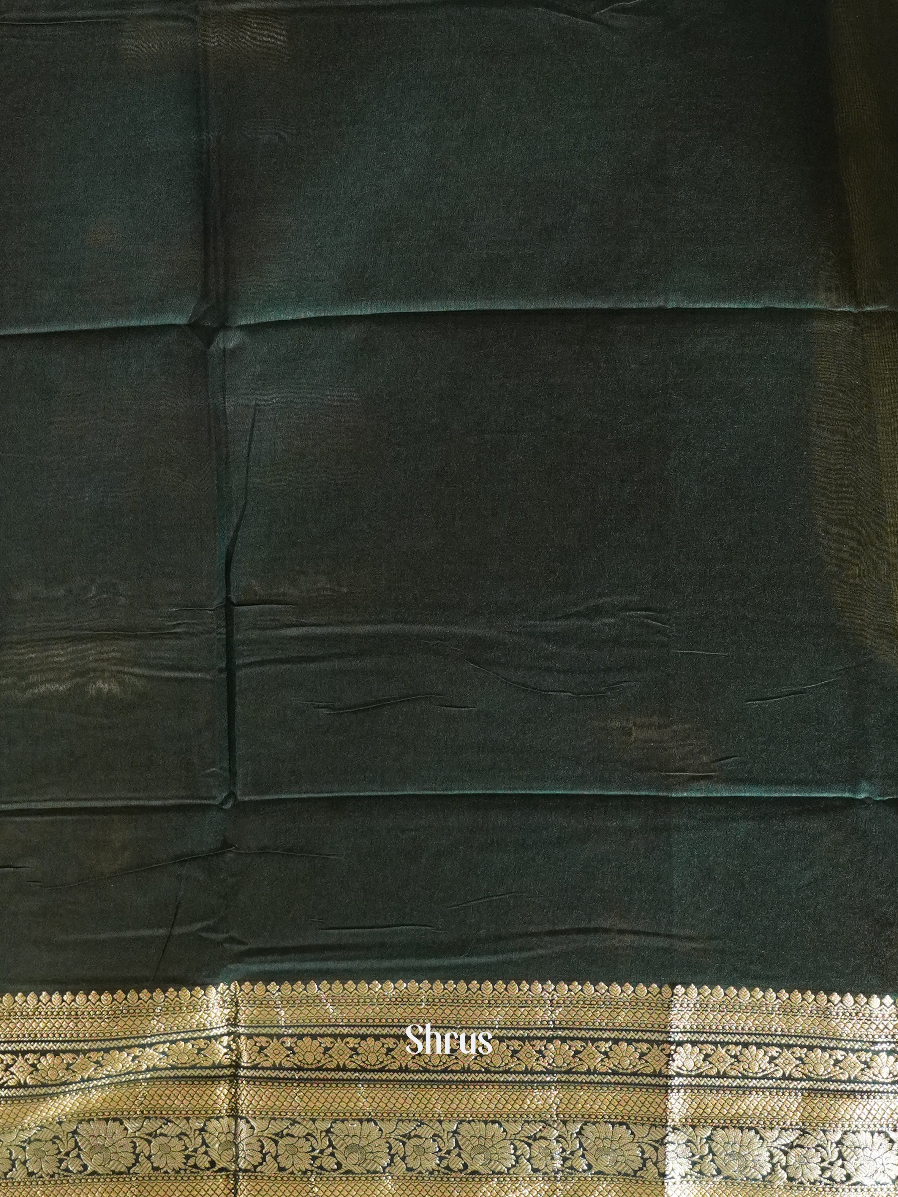 Green (Single Tone) - Semi Tussar Saree - Shop on ShrusEternity.com