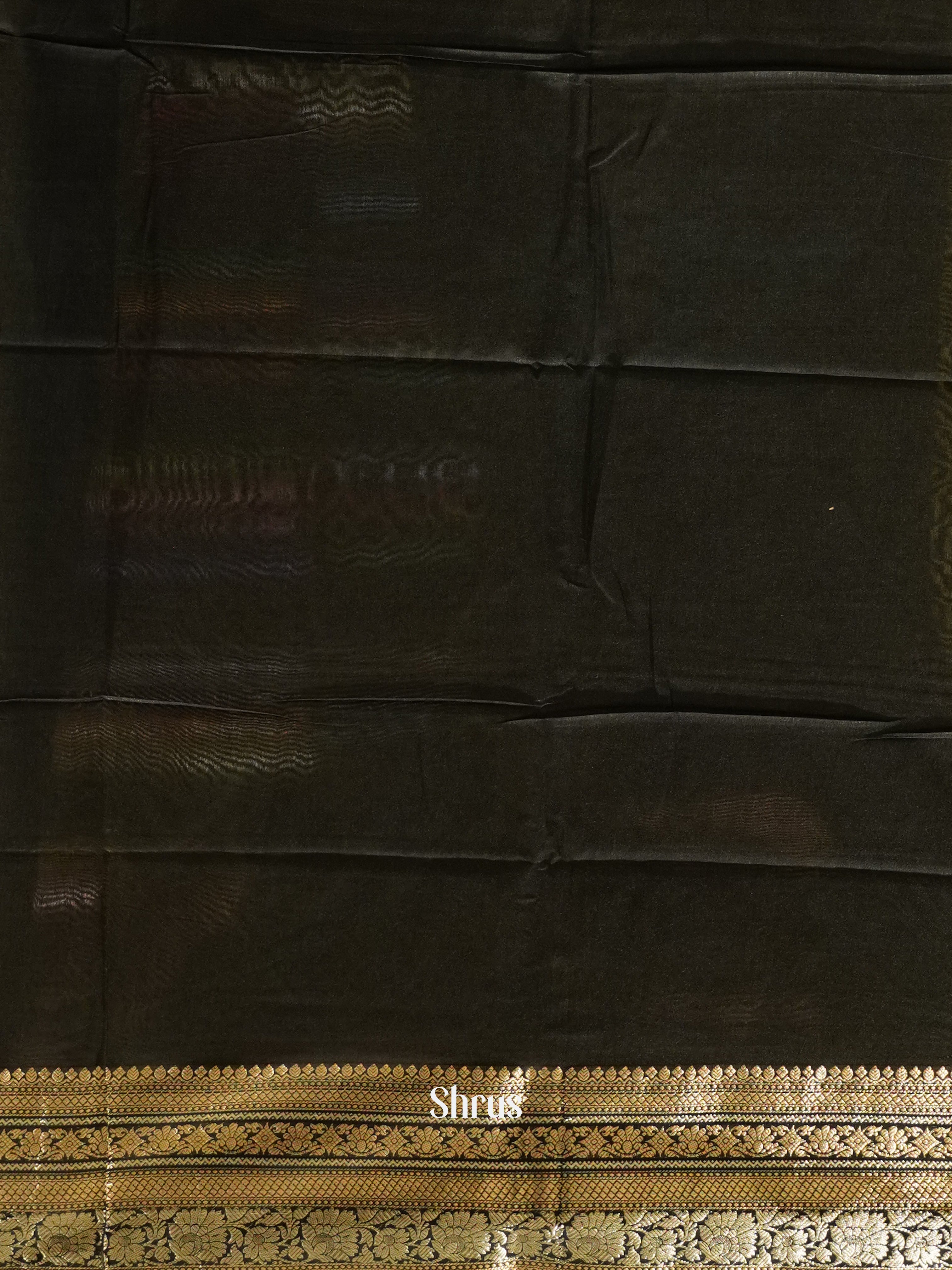 Green(Single Tone) - Semi Tussar Saree - Shop on ShrusEternity.com