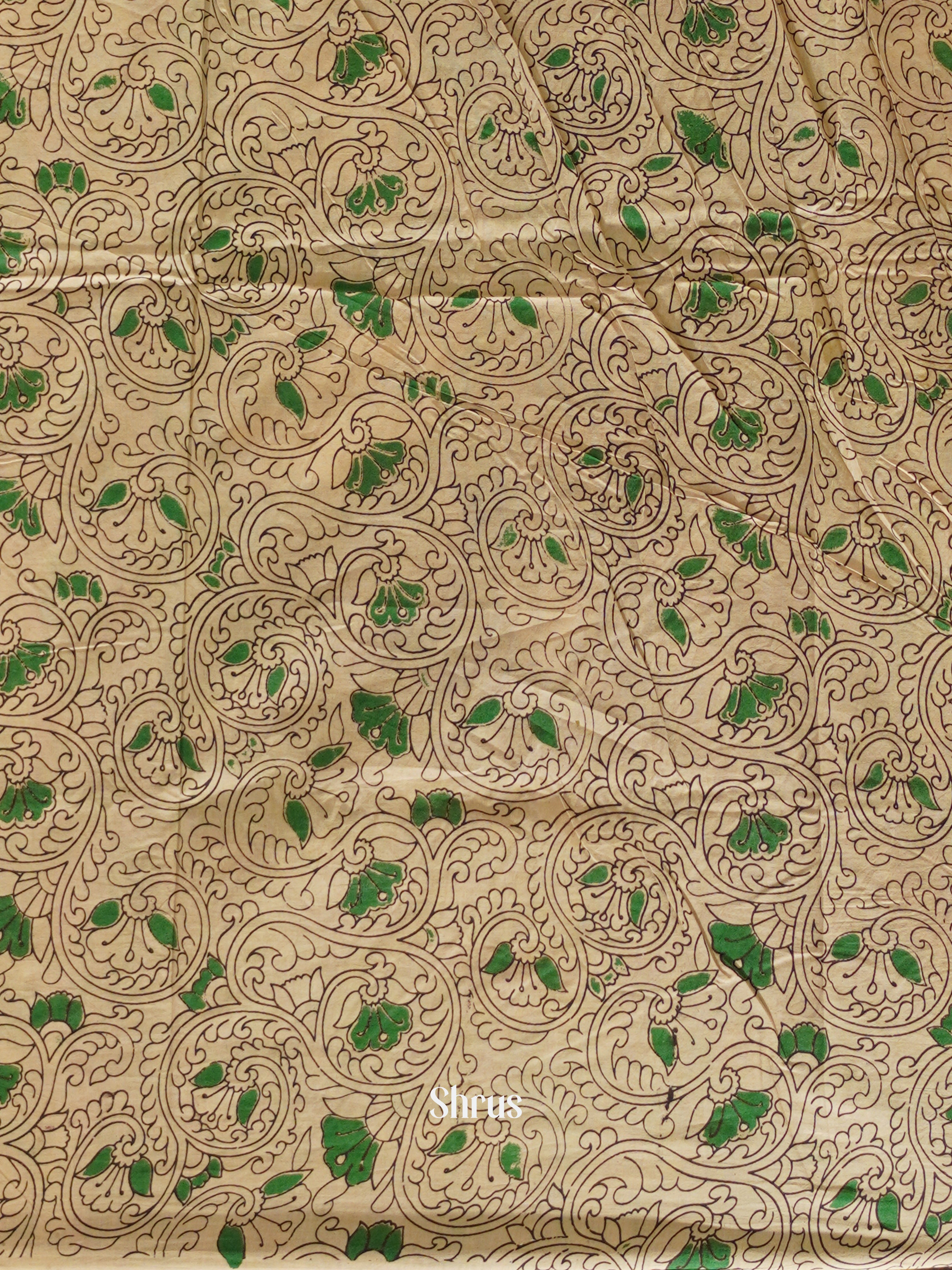 CES04117 - Kalamkari cotton Saree - Shop on ShrusEternity.com