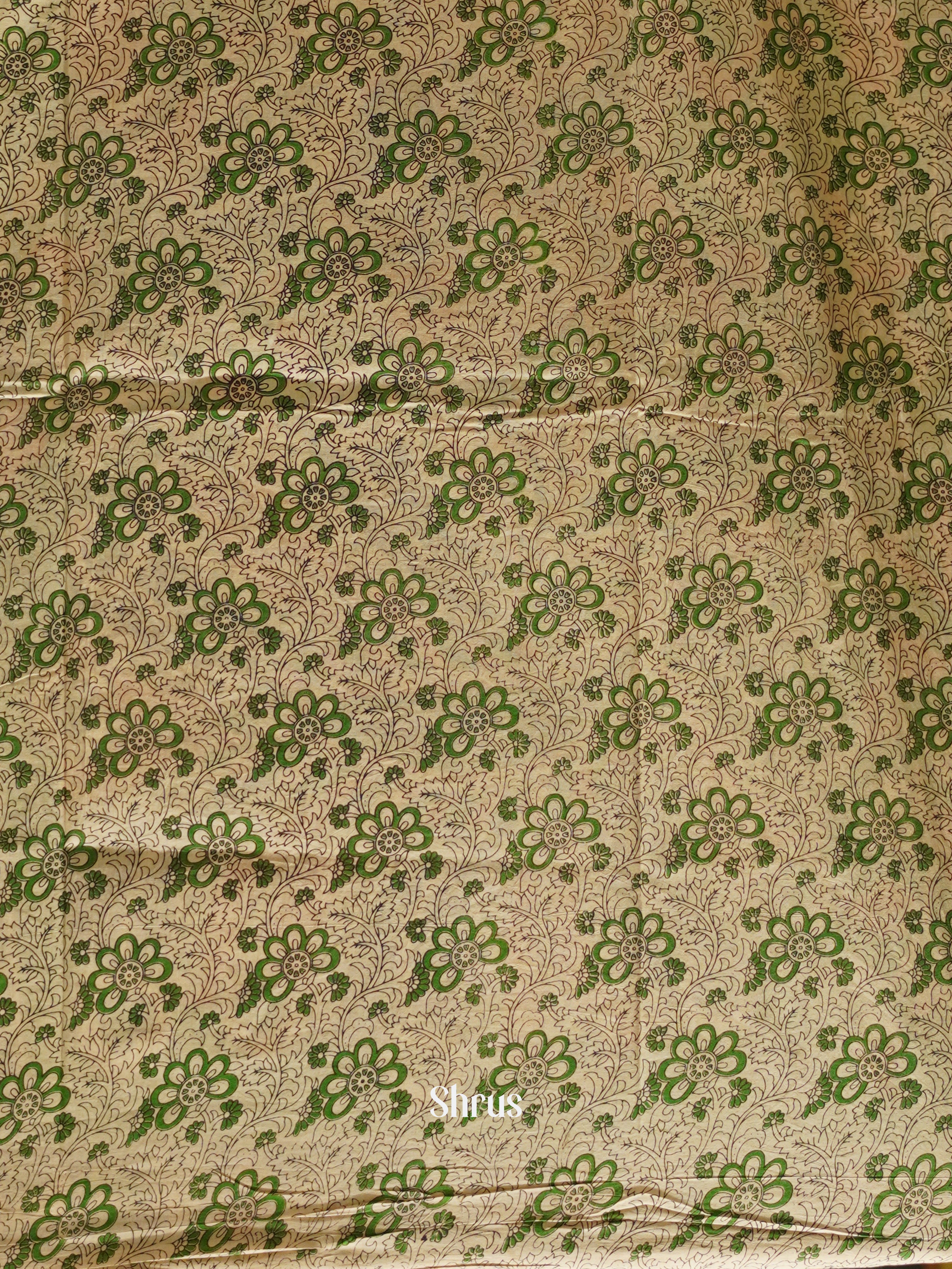 CES04121 - Kalamkari cotton Saree - Shop on ShrusEternity.com