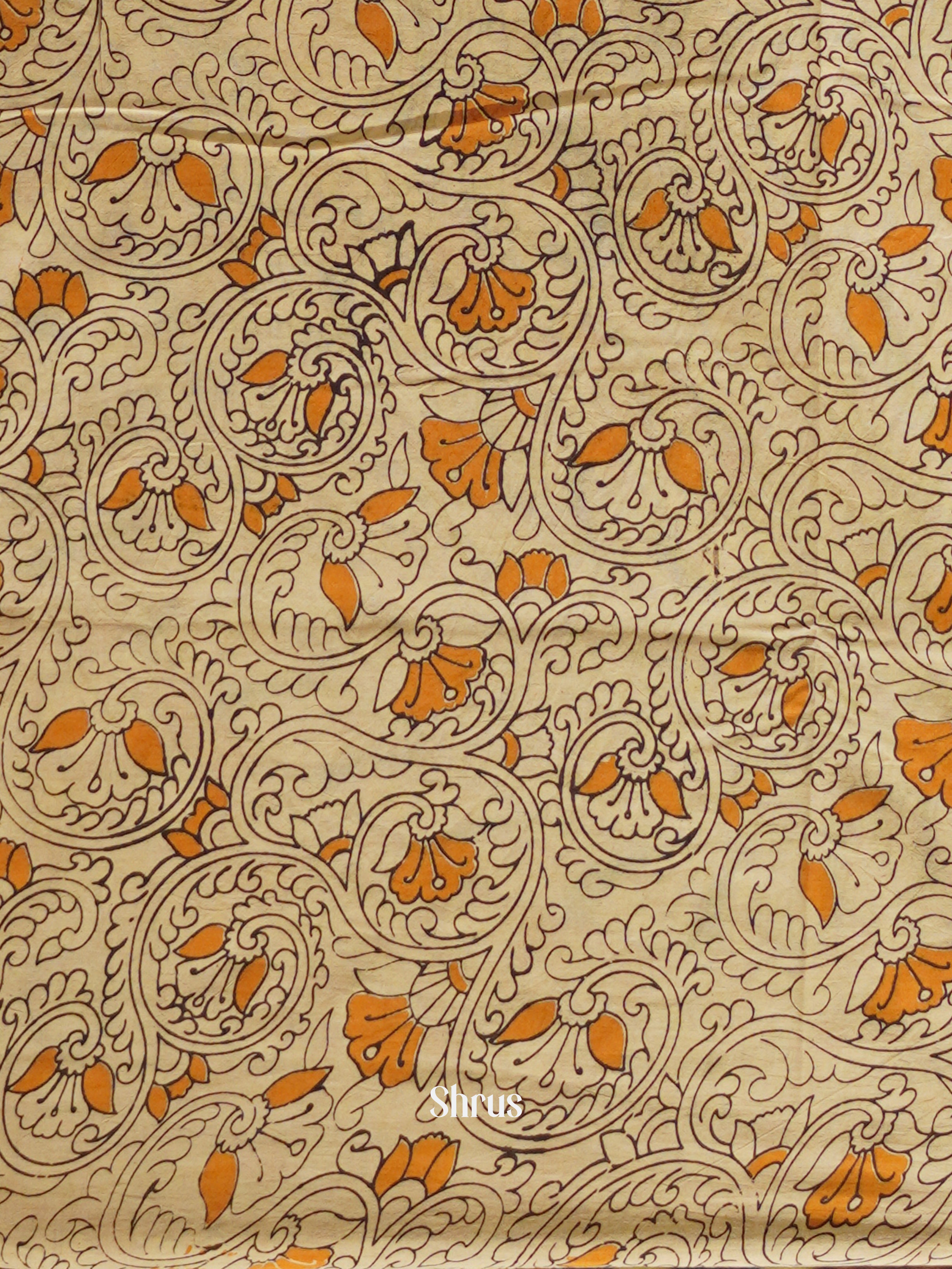 CES04140 - Kalamkari cotton Saree - Shop on ShrusEternity.com