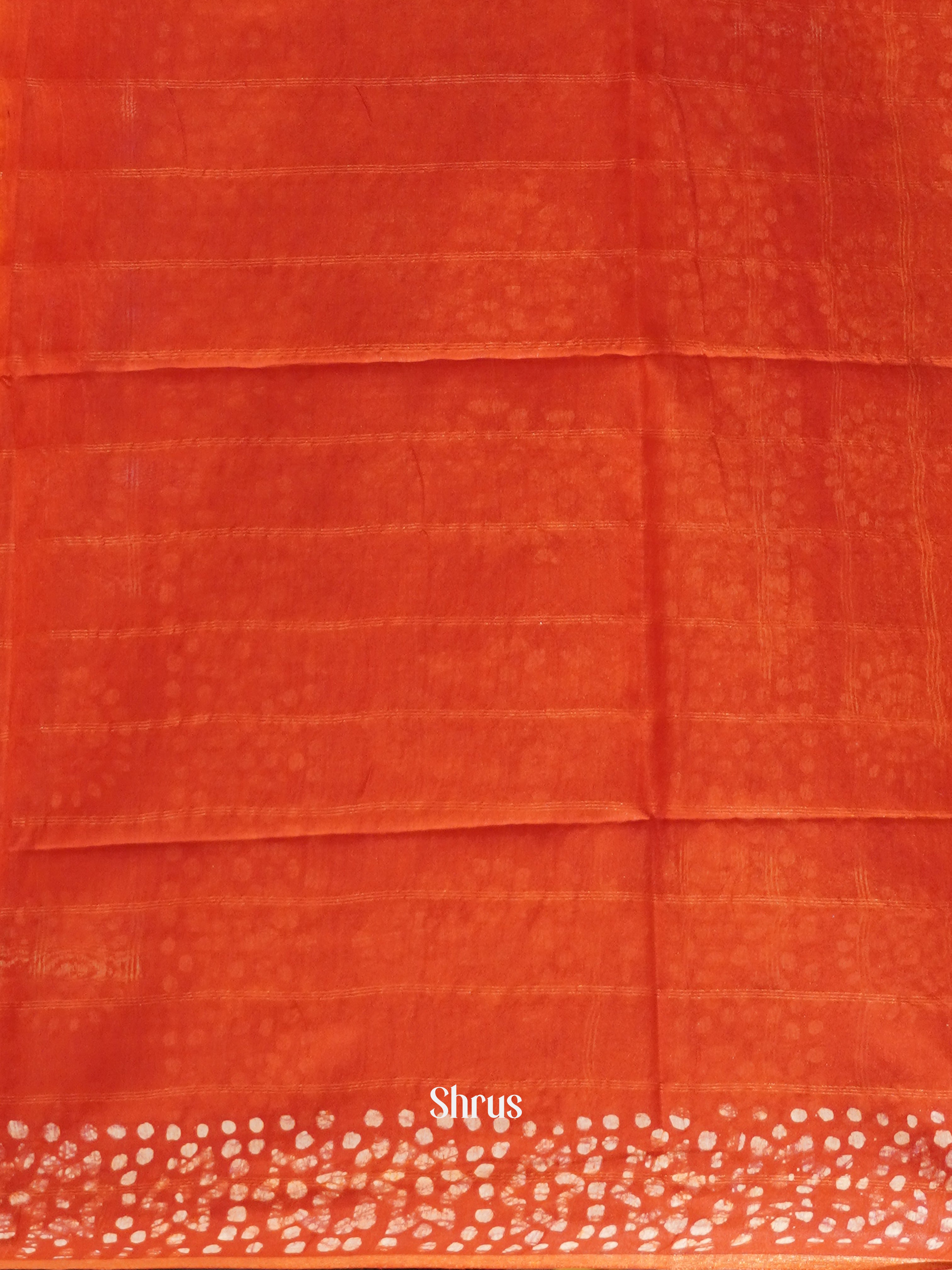 Yellow & Red - Bhatik Saree - Shop on ShrusEternity.com