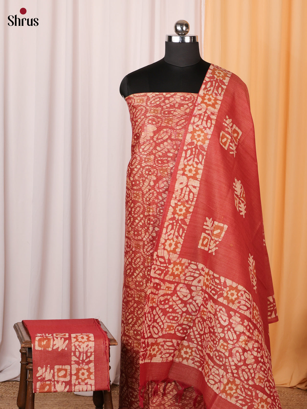 Red - Bhatik salwar - Shop on ShrusEternity.com