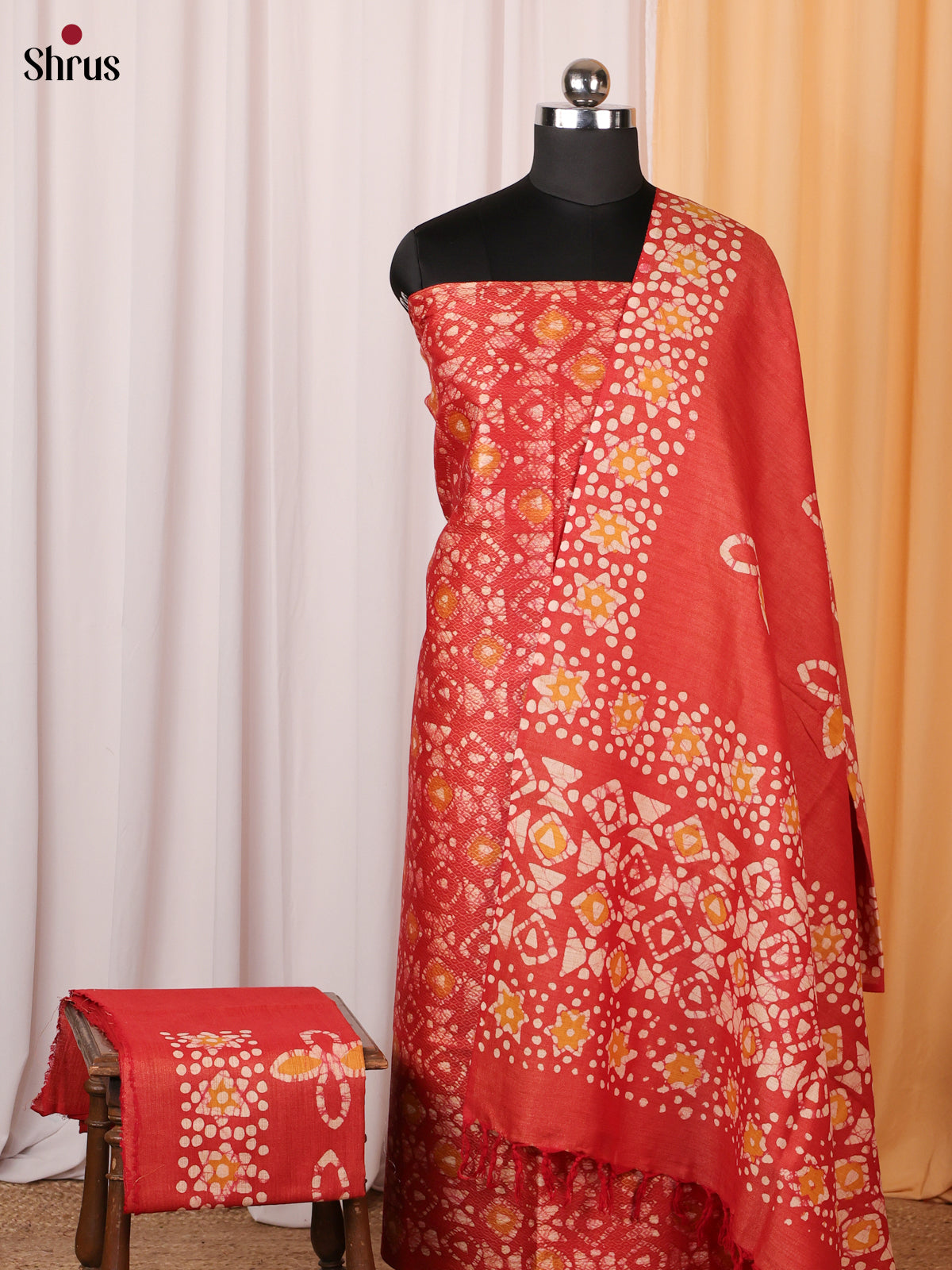 Red - Bhatik salwar - Shop on ShrusEternity.com