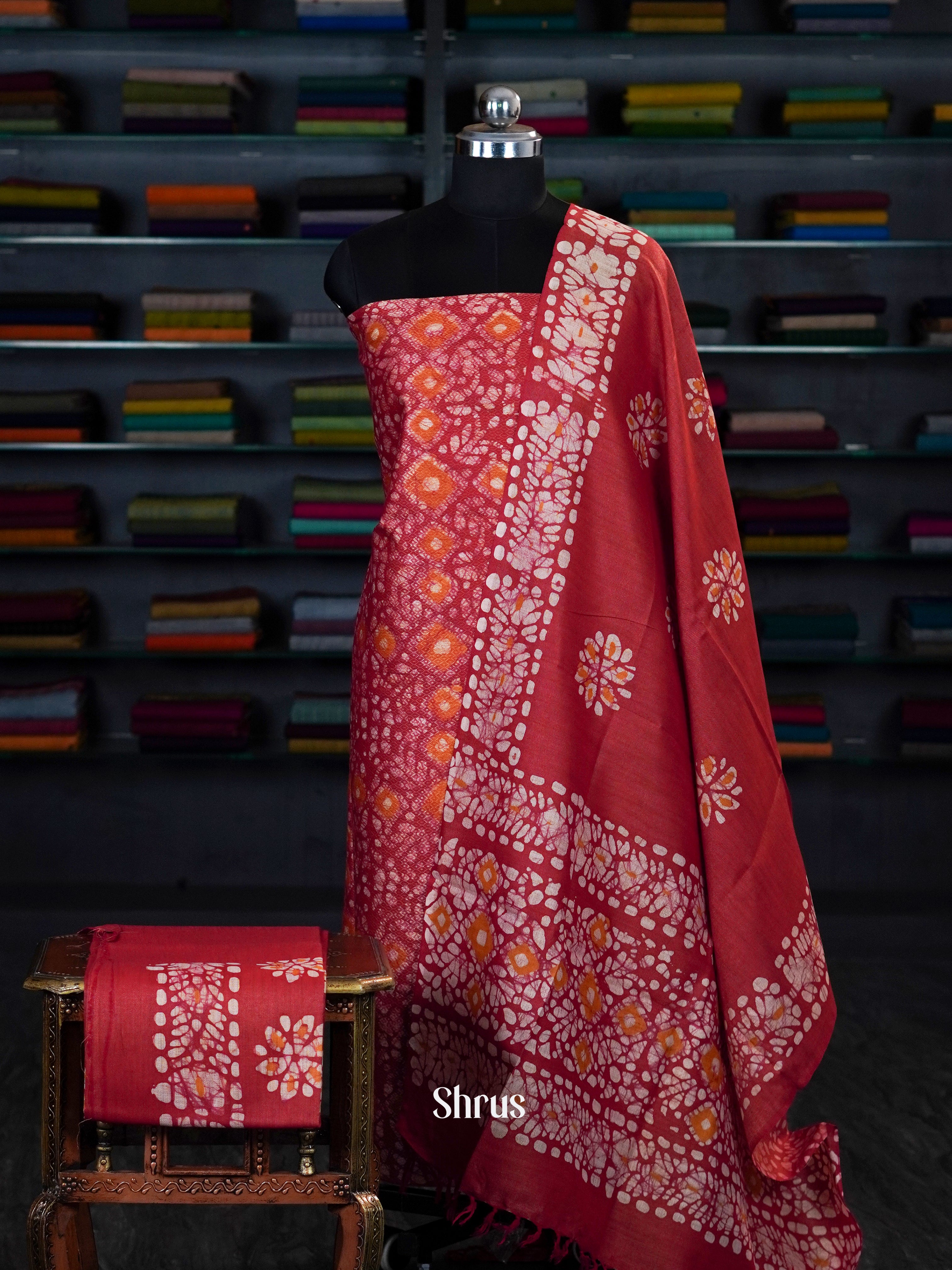 Maroon - Bhatik salwar - Shop on ShrusEternity.com