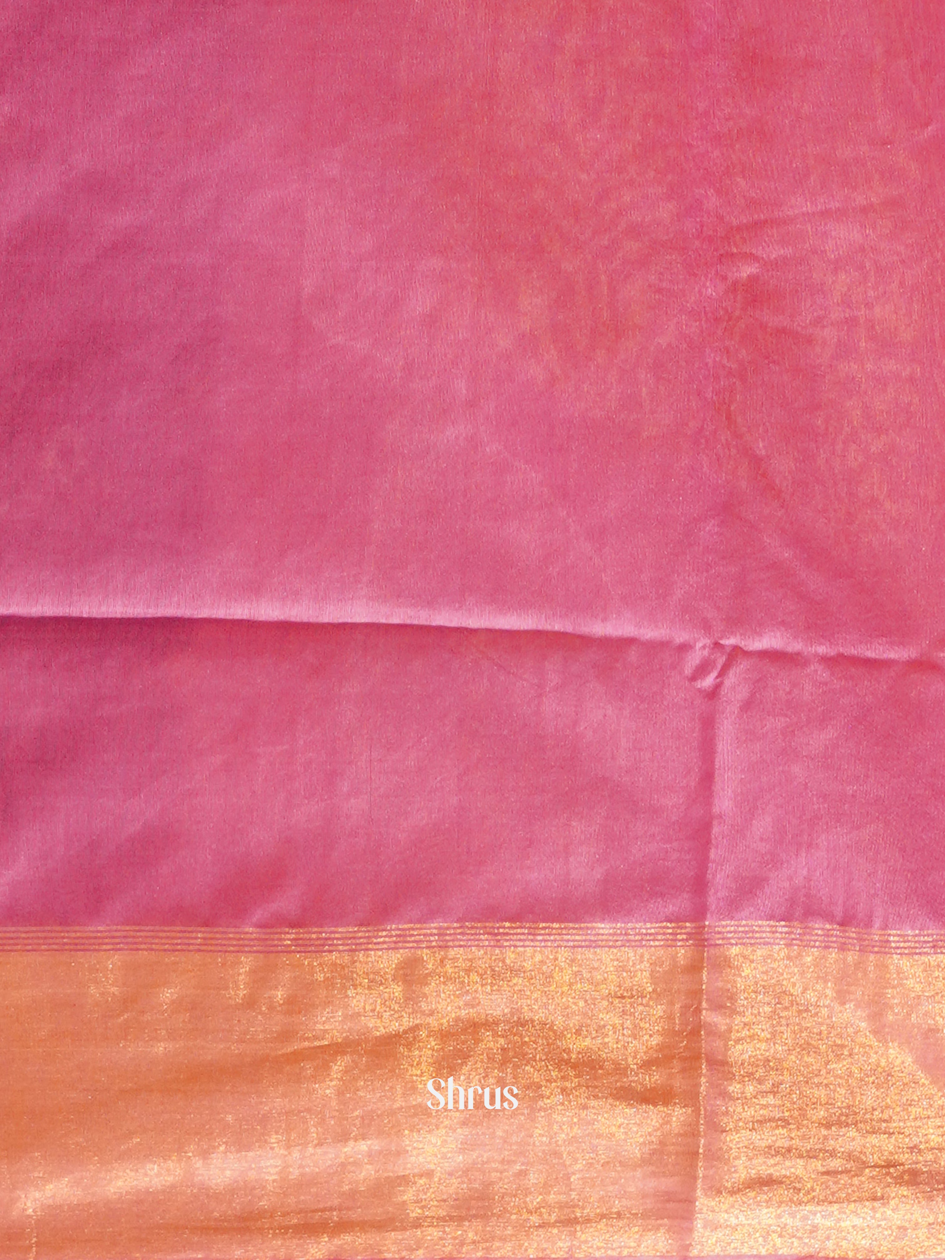 Purple & Pink - Semi Tussar Saree - Shop on ShrusEternity.com