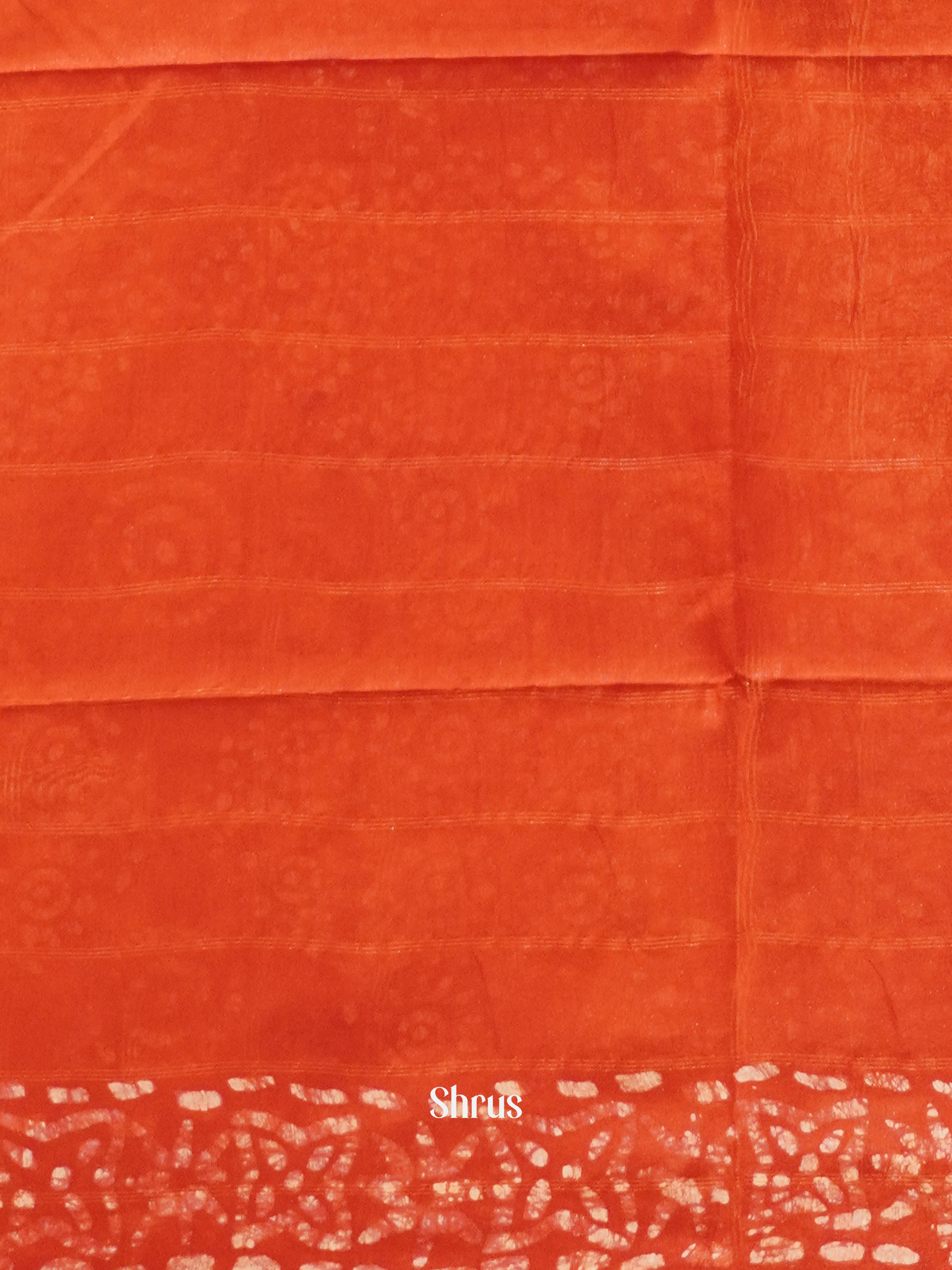 Yellow & Red - Bhatik Saree - Shop on ShrusEternity.com