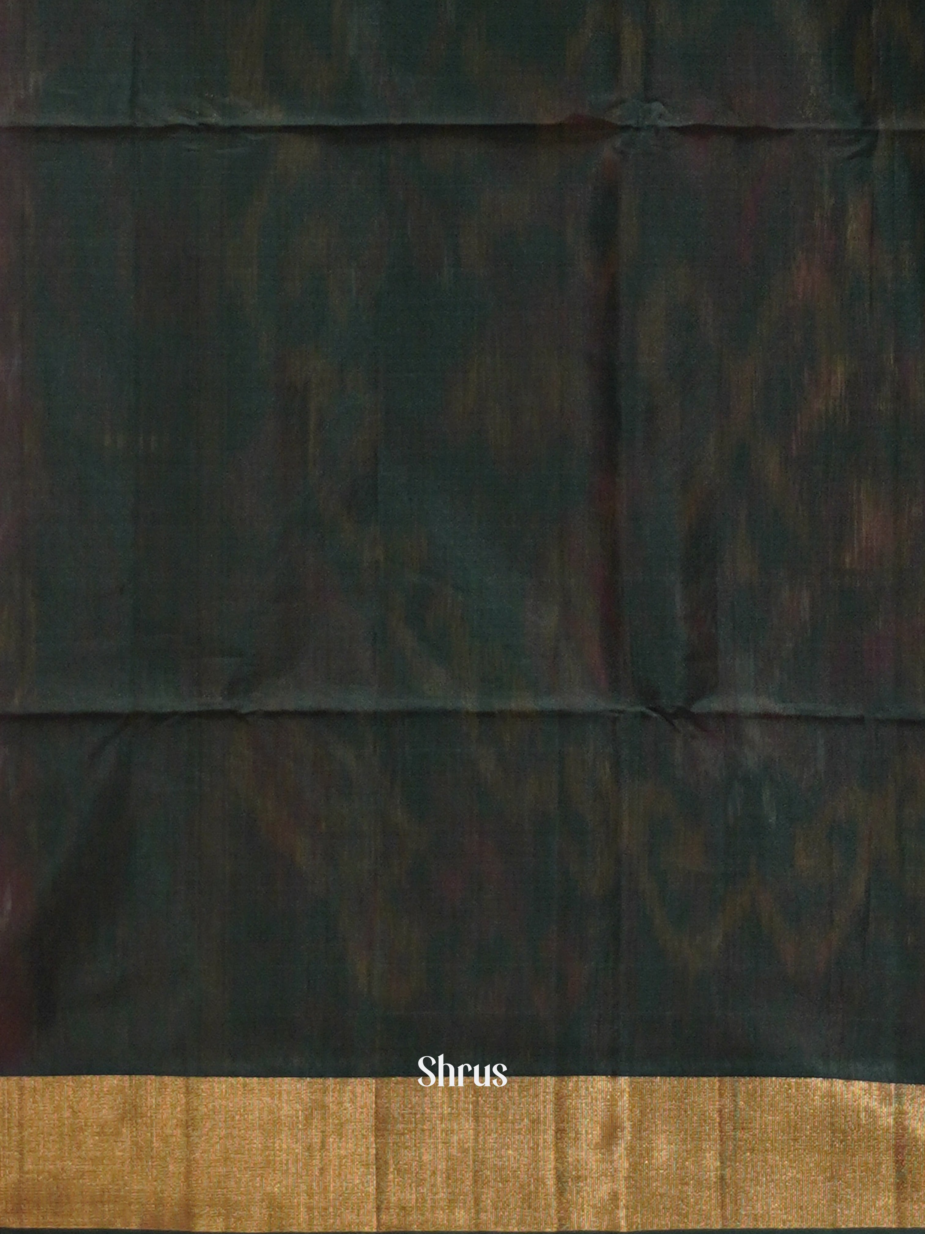 Red & Dark Green - Pochampally sico Saree - Shop on ShrusEternity.com
