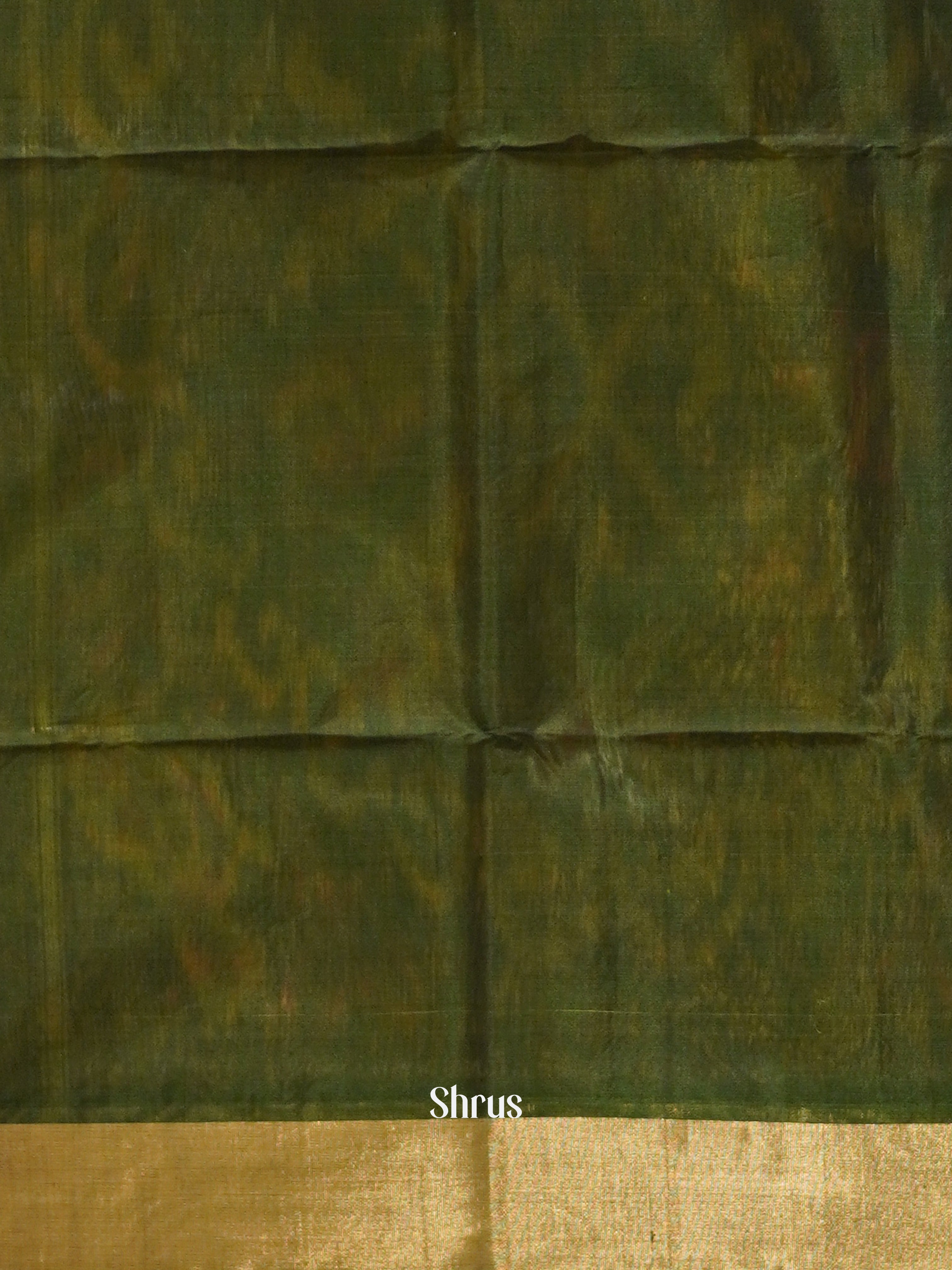 Mustard & Green - Pochampally sico Saree - Shop on ShrusEternity.com