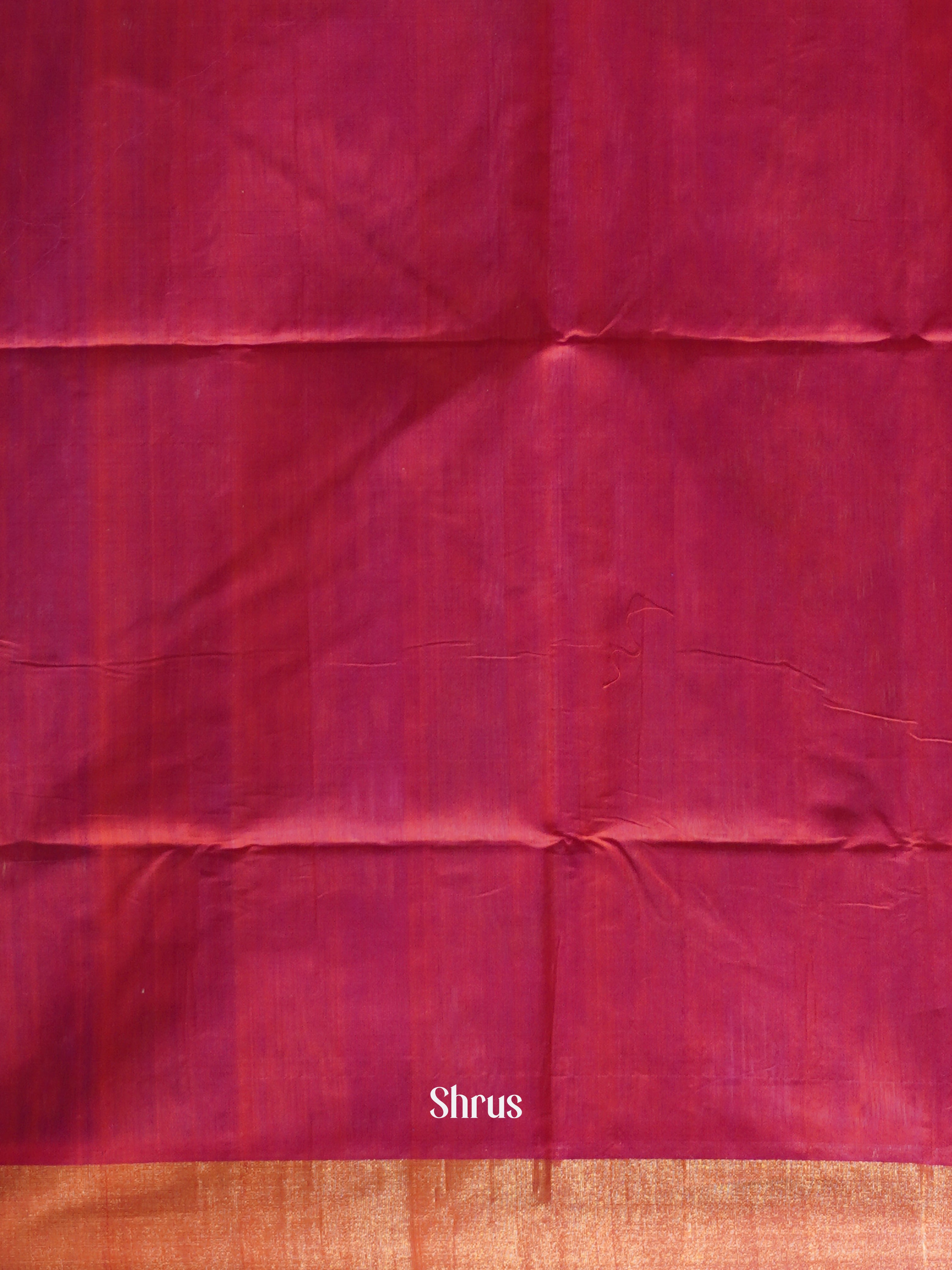 Blue & Red - Pochampally sico Saree - Shop on ShrusEternity.com