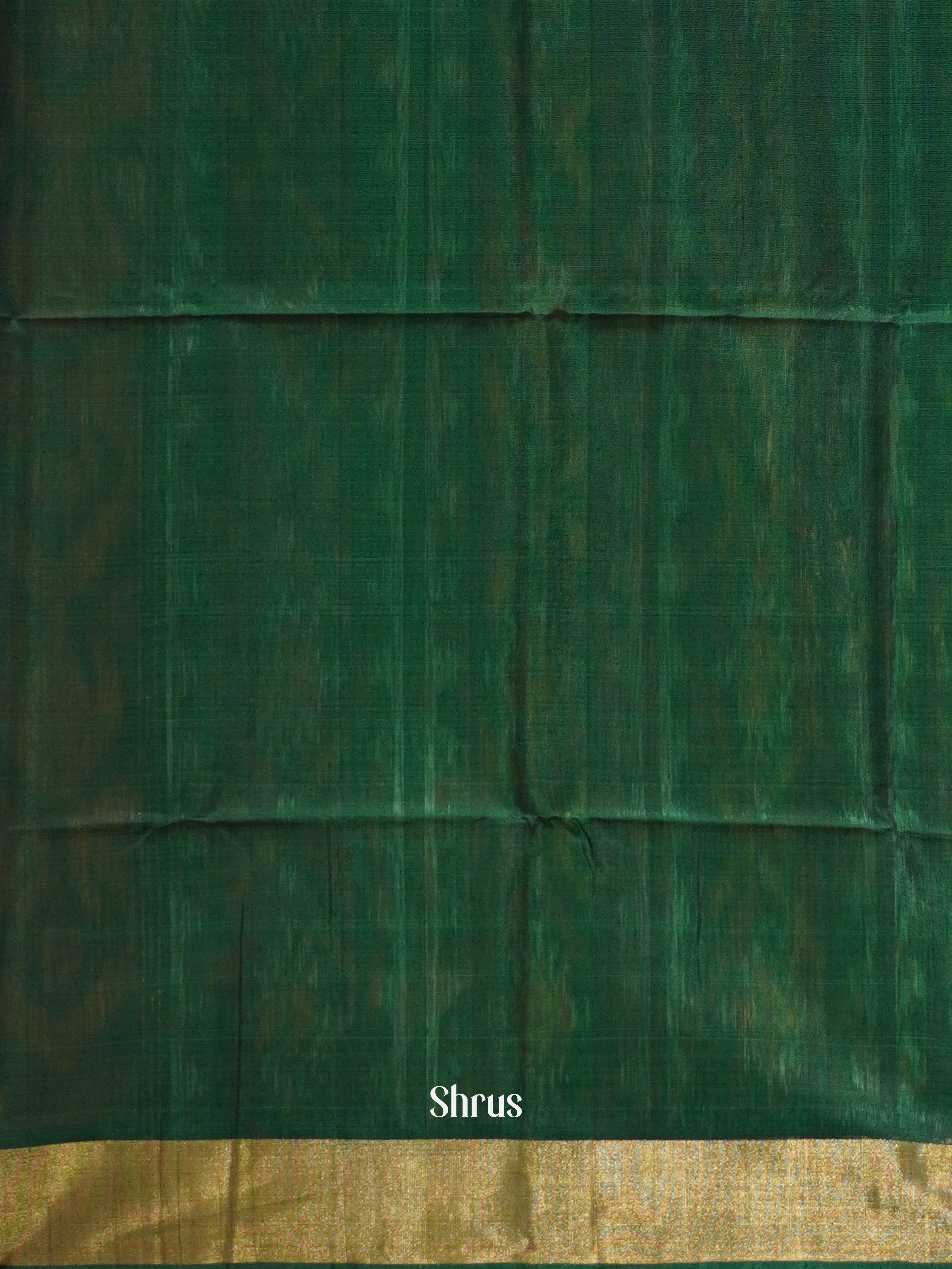 Orange & Green - Pochampally sico Saree - Shop on ShrusEternity.com