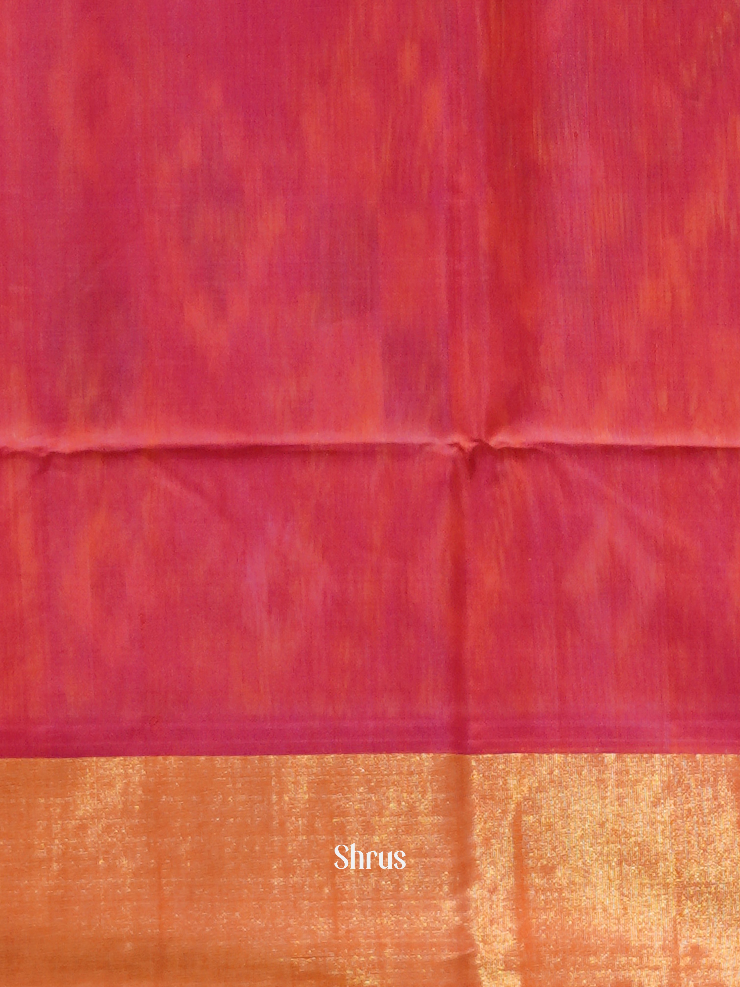 Yellow & Majenta - Pochampally sico Saree - Shop on ShrusEternity.com