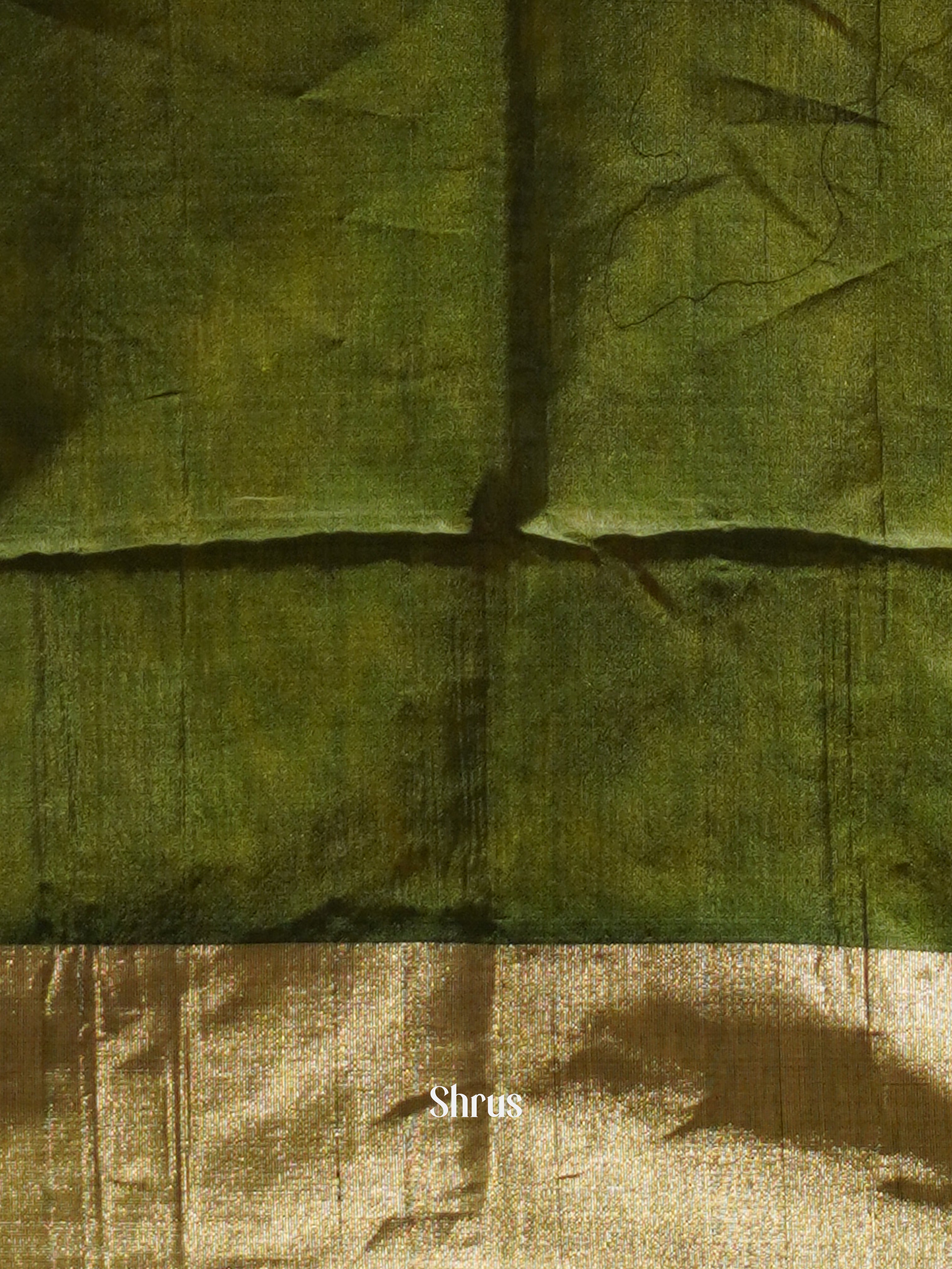 Mustard & Green - Pochampally sico Saree - Shop on ShrusEternity.com