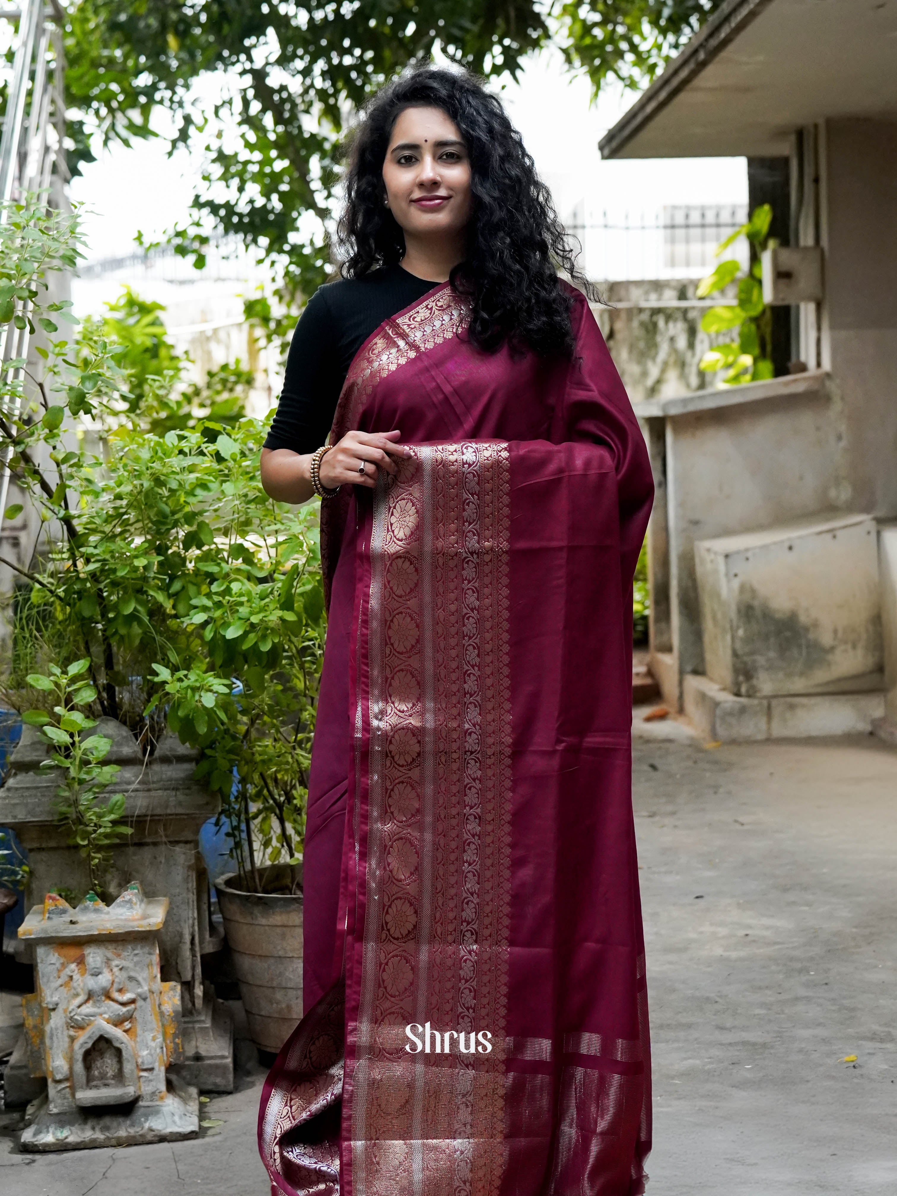 CES10039 - Semi Tussar Saree - Shop on ShrusEternity.com