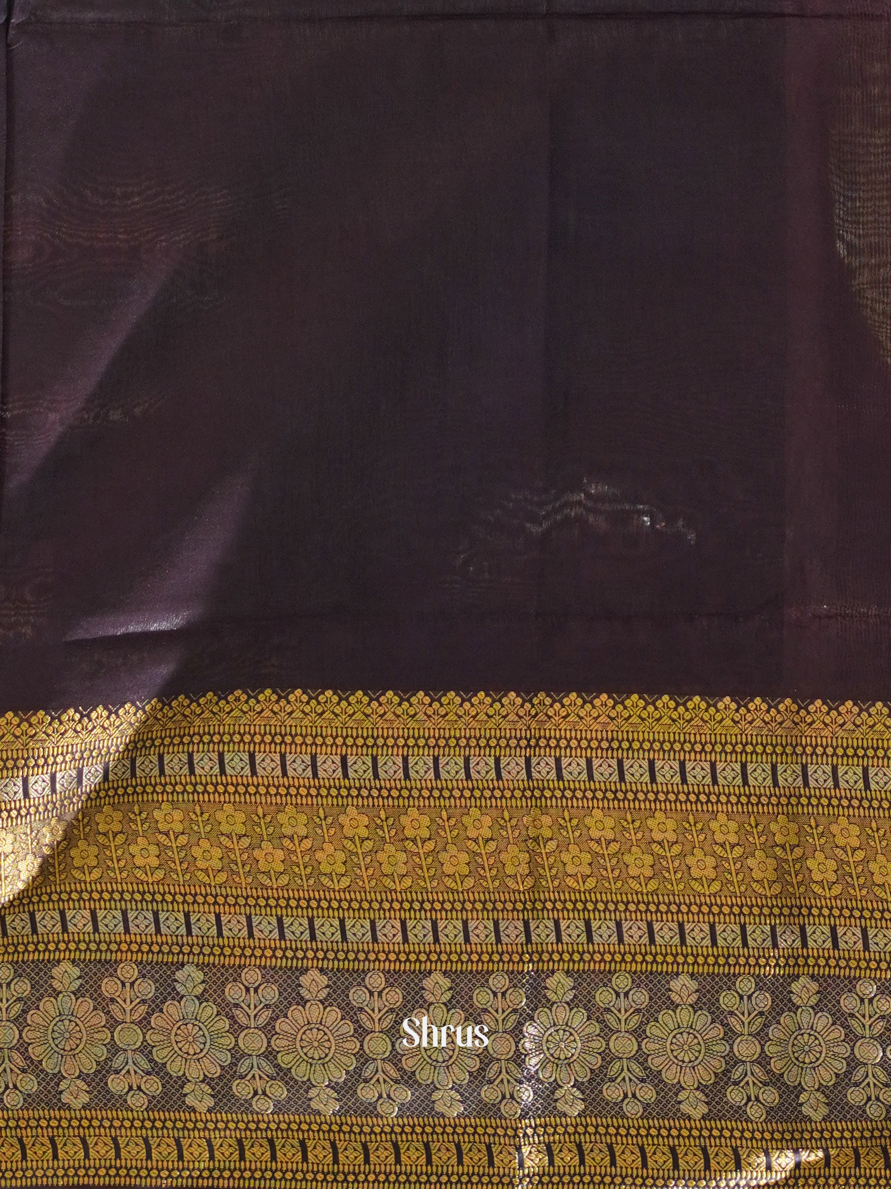 Blue (Single Tone) - Semi Tussar Saree - Shop on ShrusEternity.com