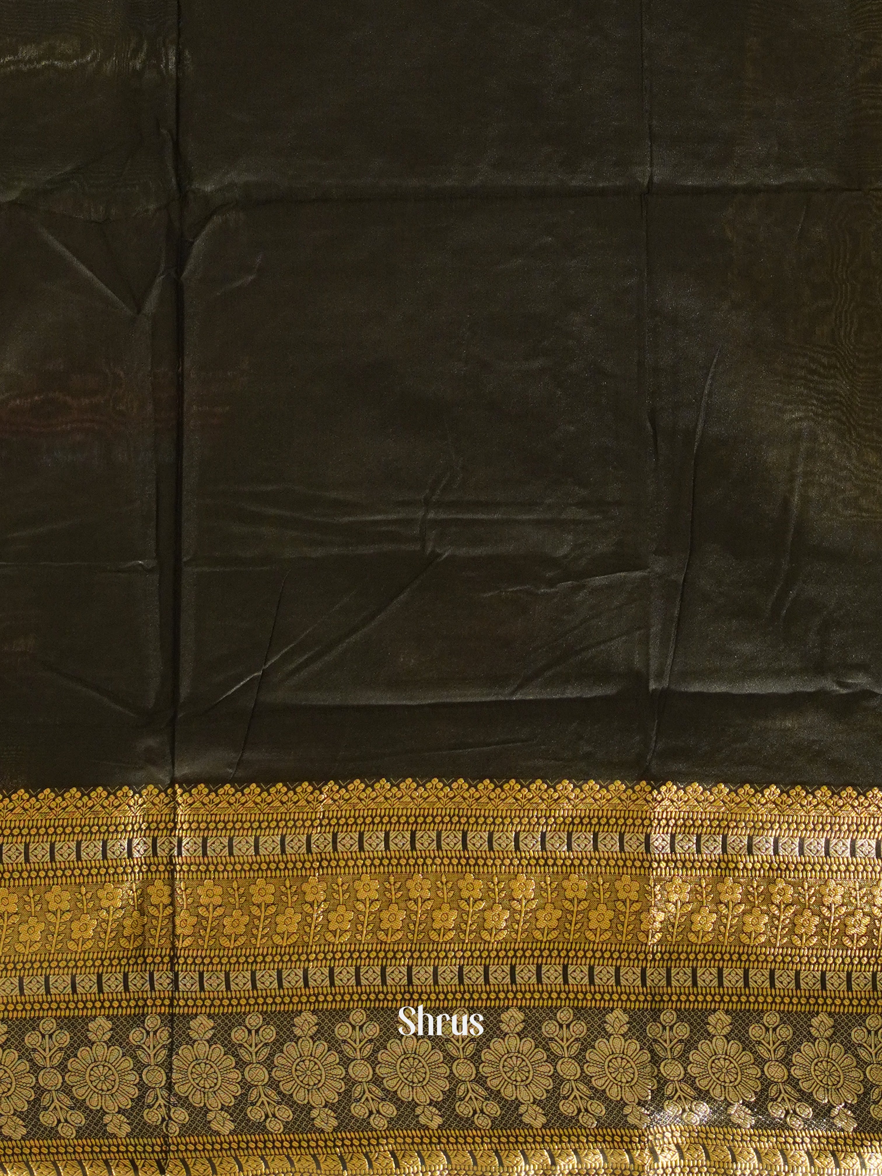 Green(single Tone)- Semi Tussar Saree - Shop on ShrusEternity.com