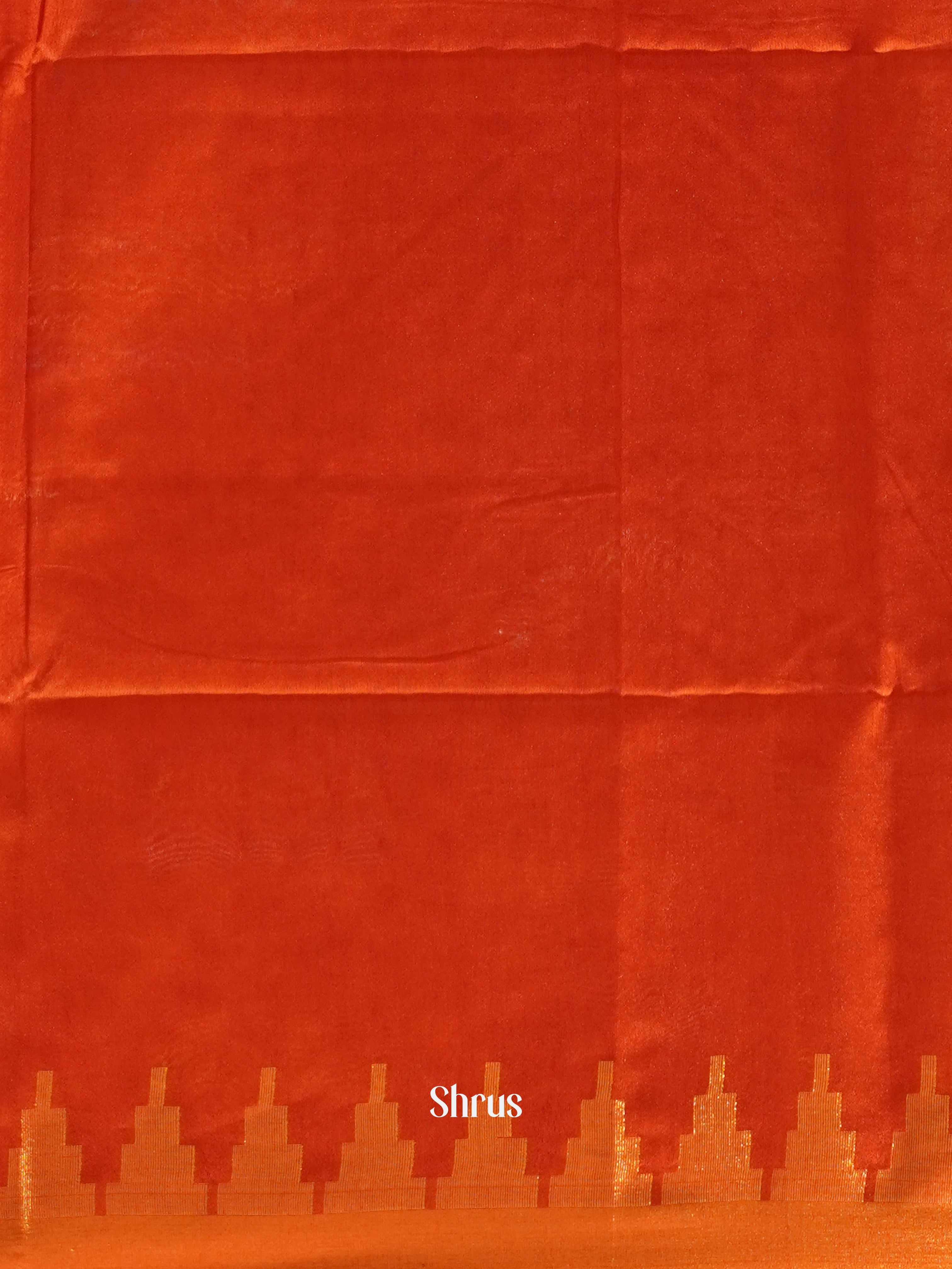Red(Single Tone) - Semi Tussar Saree - Shop on ShrusEternity.com