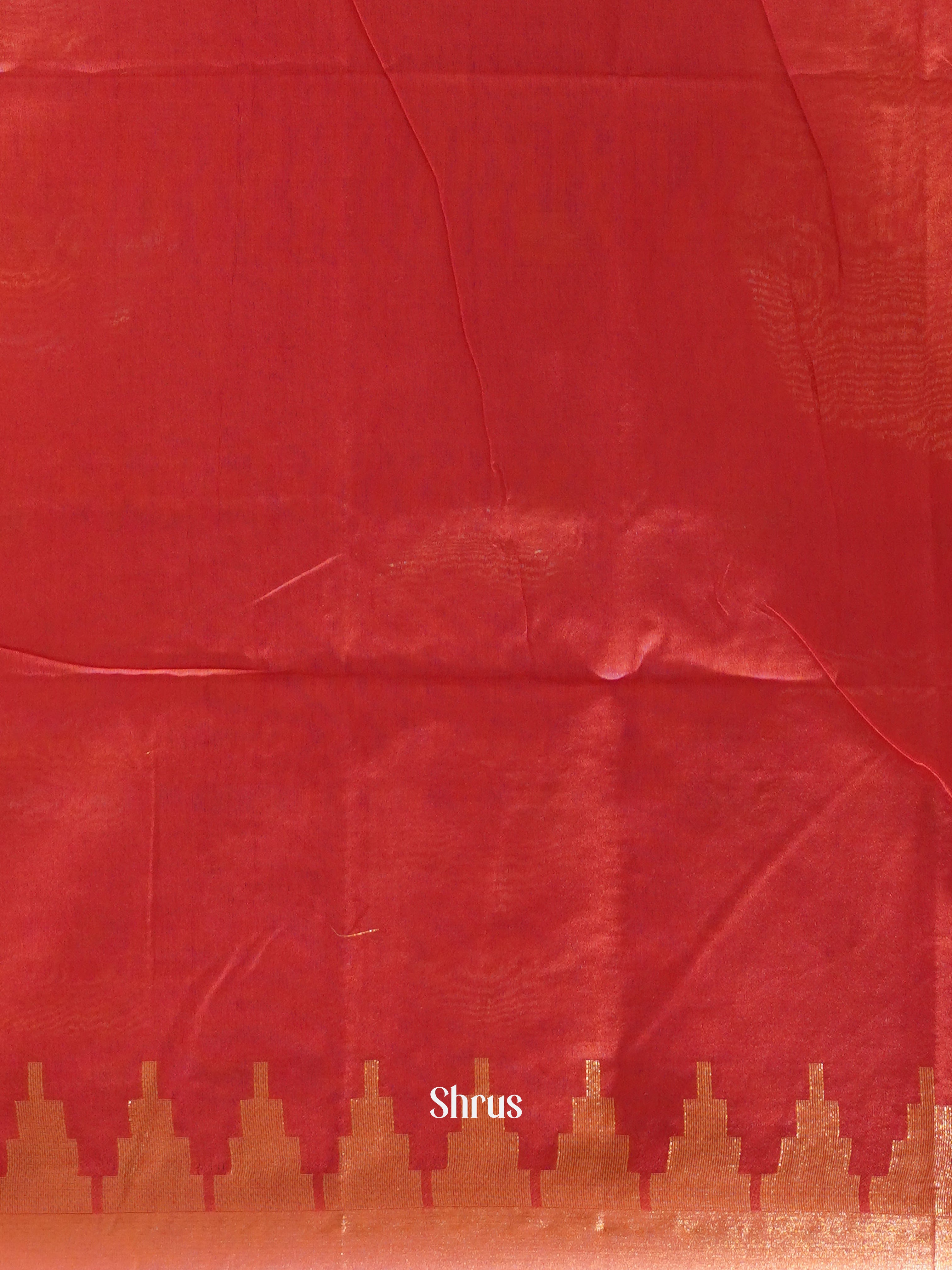 Pink(Single tone) - Semi Tussar Saree - Shop on ShrusEternity.com