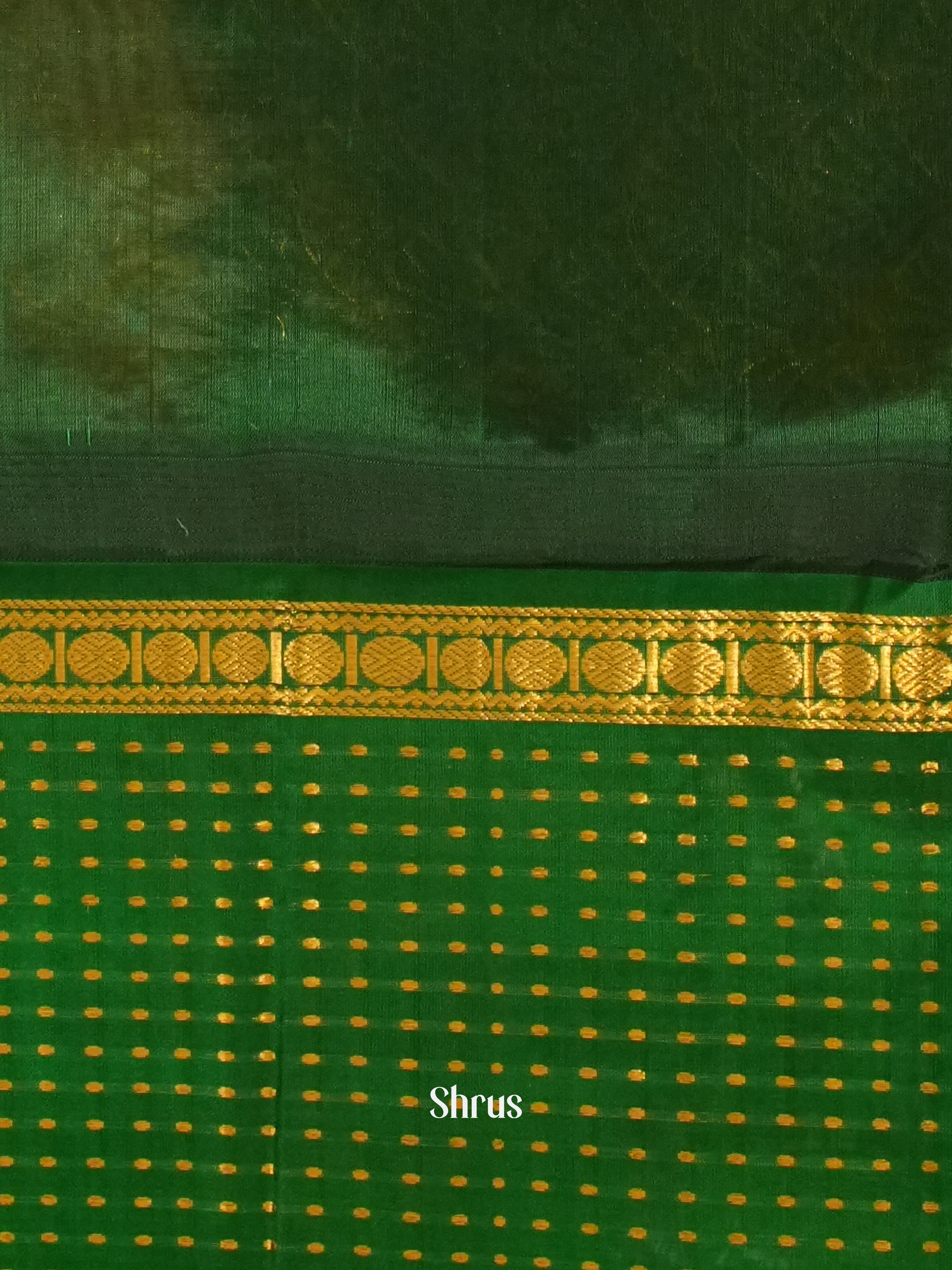 Pink & Green - Silk Cotton Saree - Shop on ShrusEternity.com