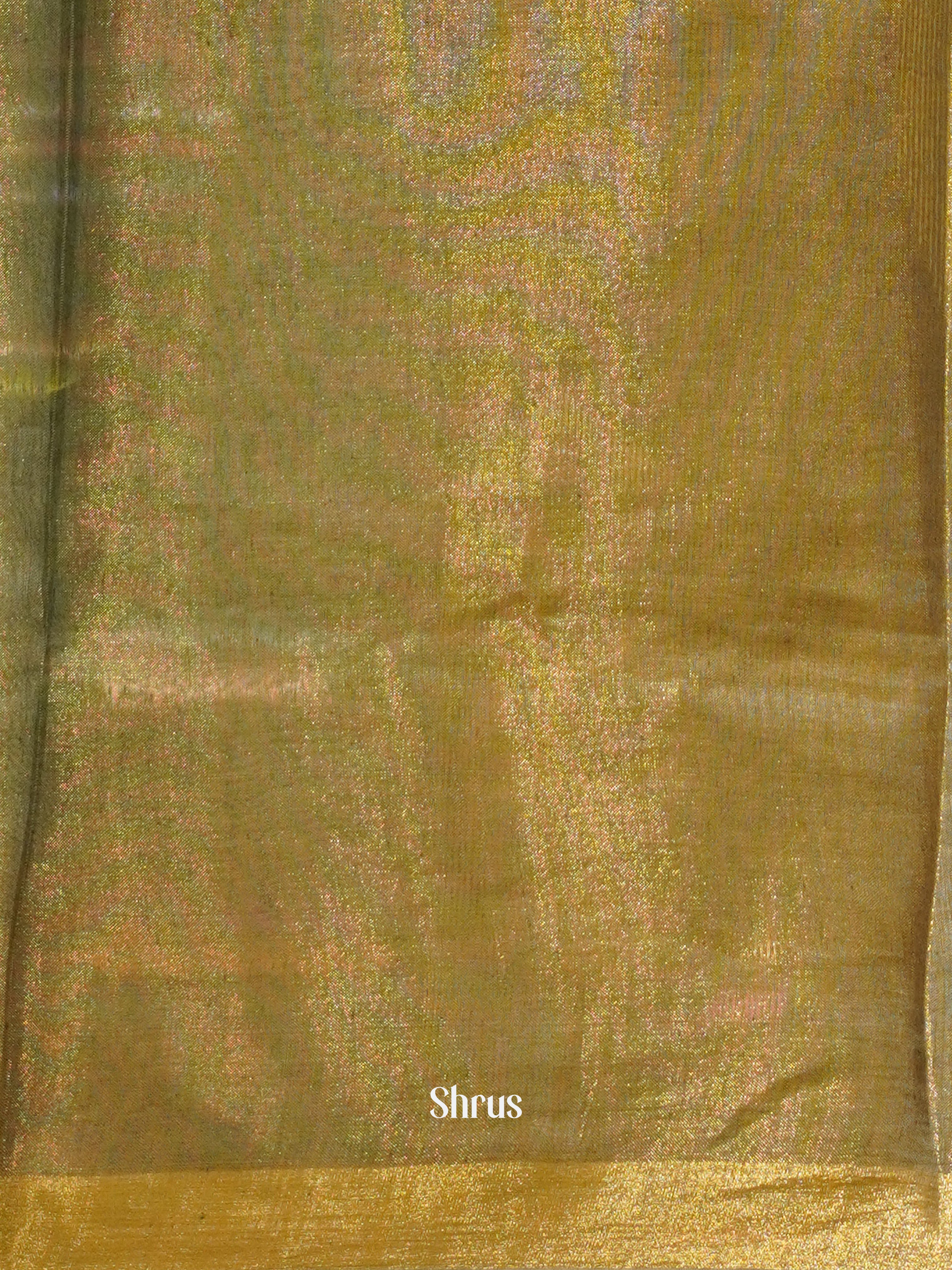 Blue & Gold -Linen Saree - Shop on ShrusEternity.com