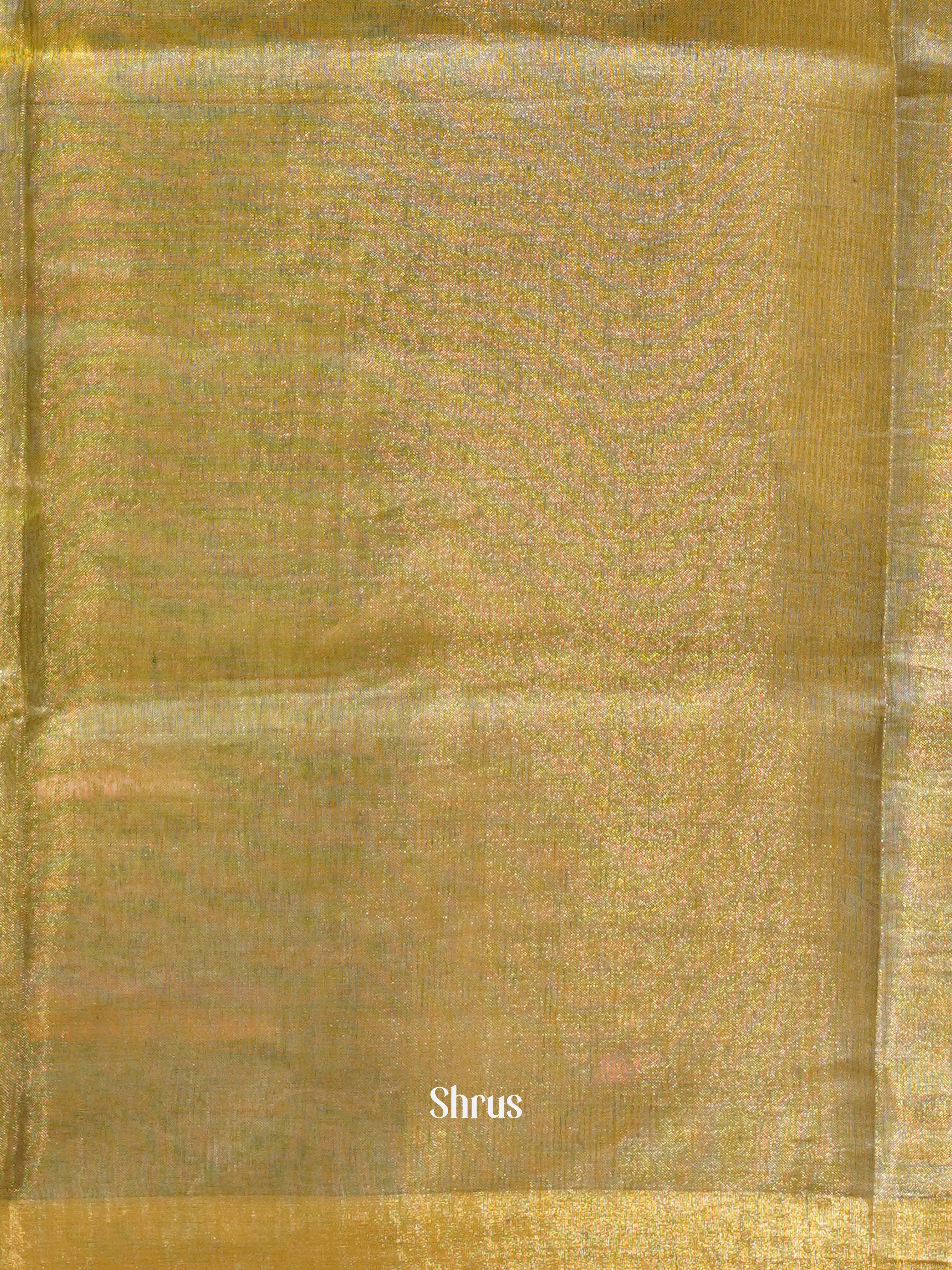 Green & Gold - Linen Saree - Shop on ShrusEternity.com