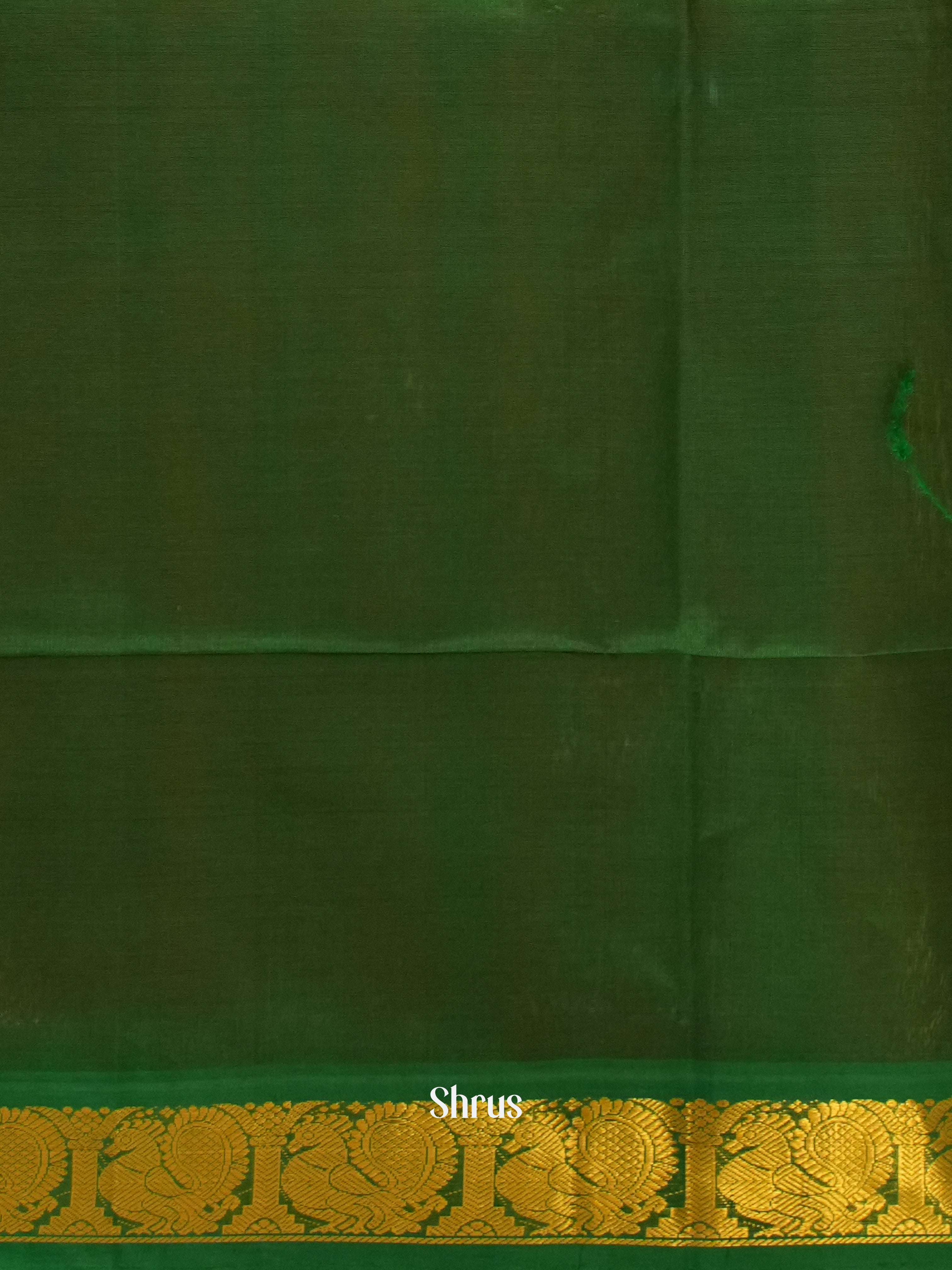 Pink & Green - Silk Cotton Saree - Shop on ShrusEternity.com