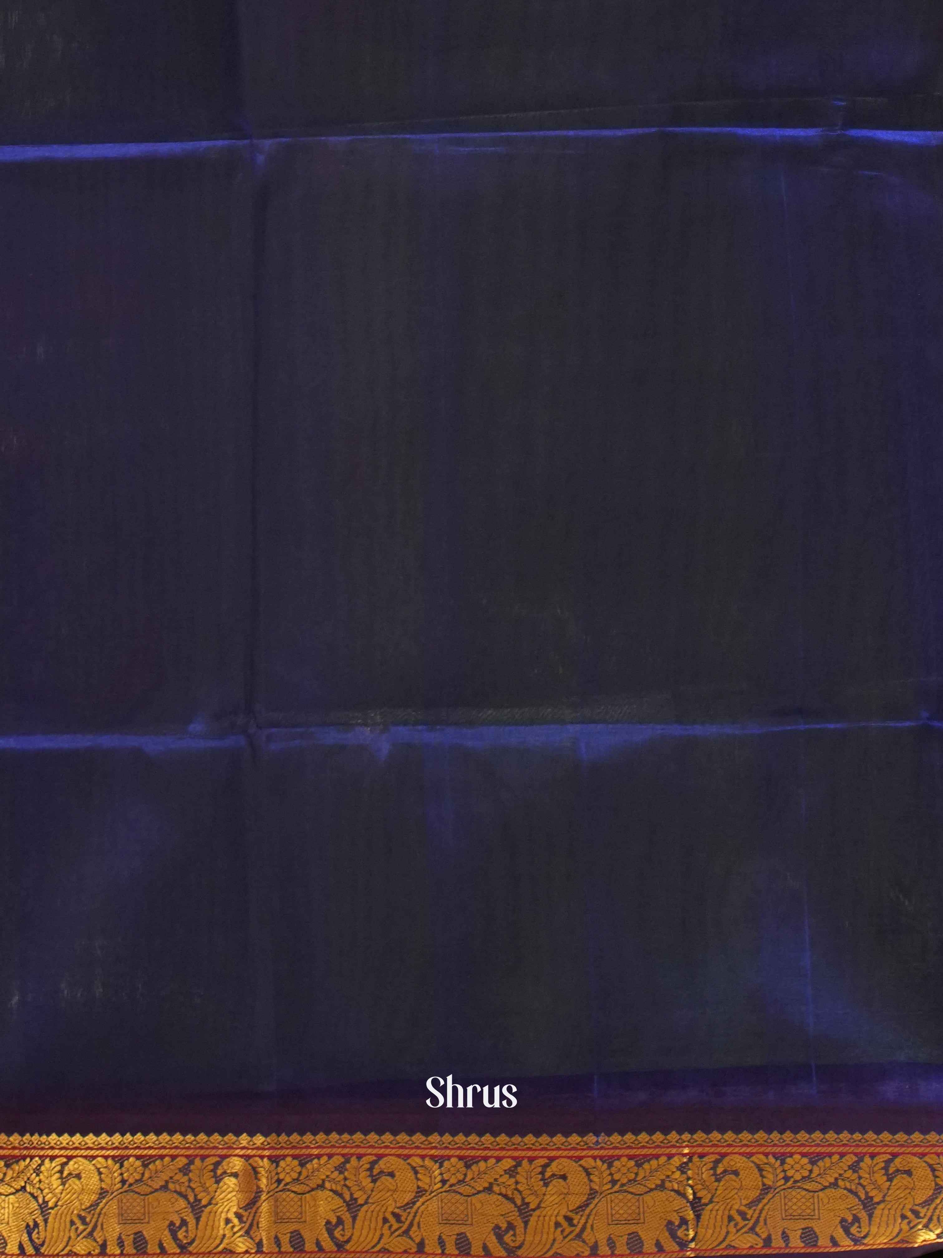 Green & Blue - Silk Cotton Saree - Shop on ShrusEternity.com