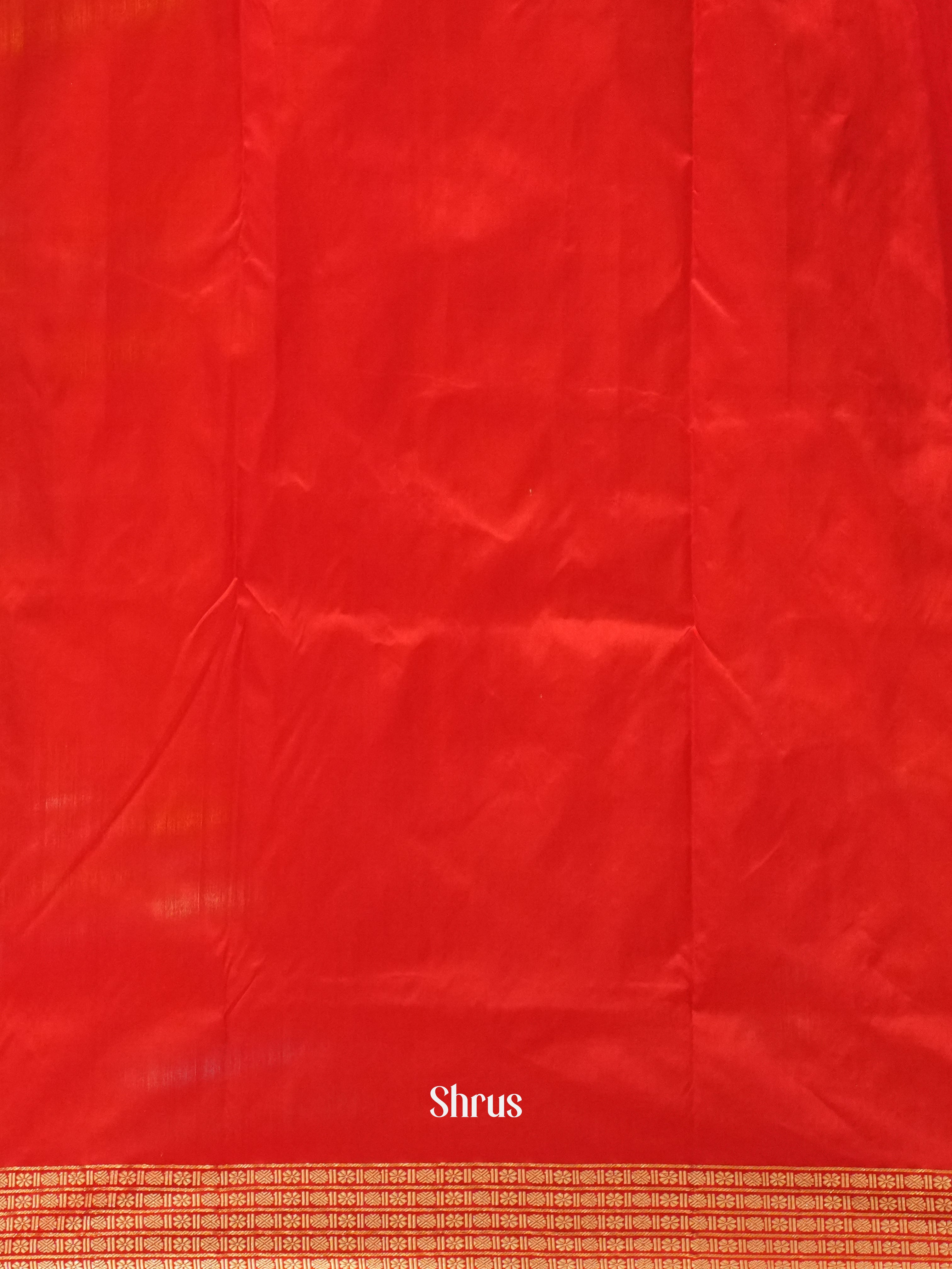 Green & Red -Odisha sambalpuri Soft Silk Saree - Shop on ShrusEternity.com