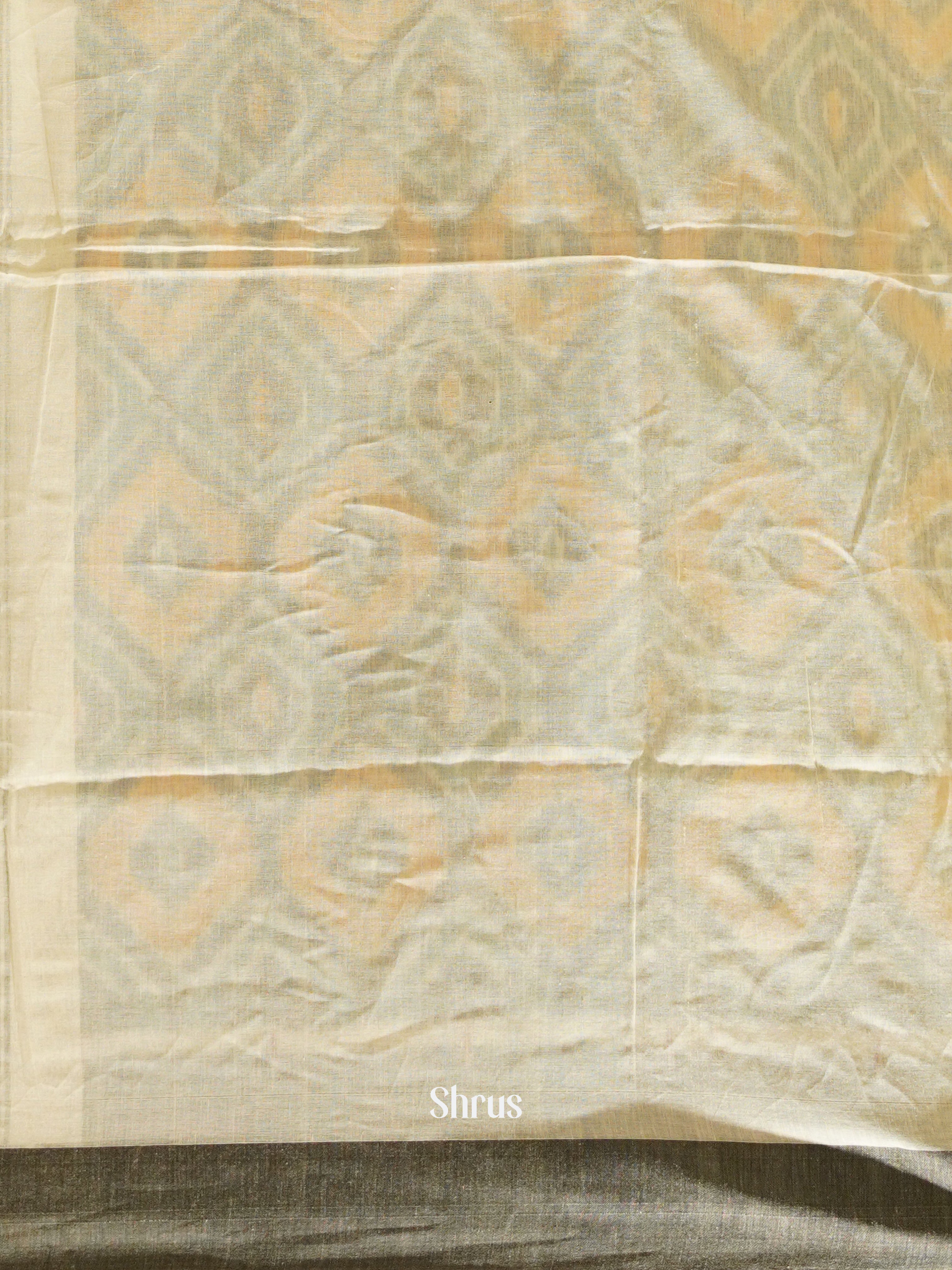 Cream & Grey - Bengal cotton Saree - Shop on ShrusEternity.com