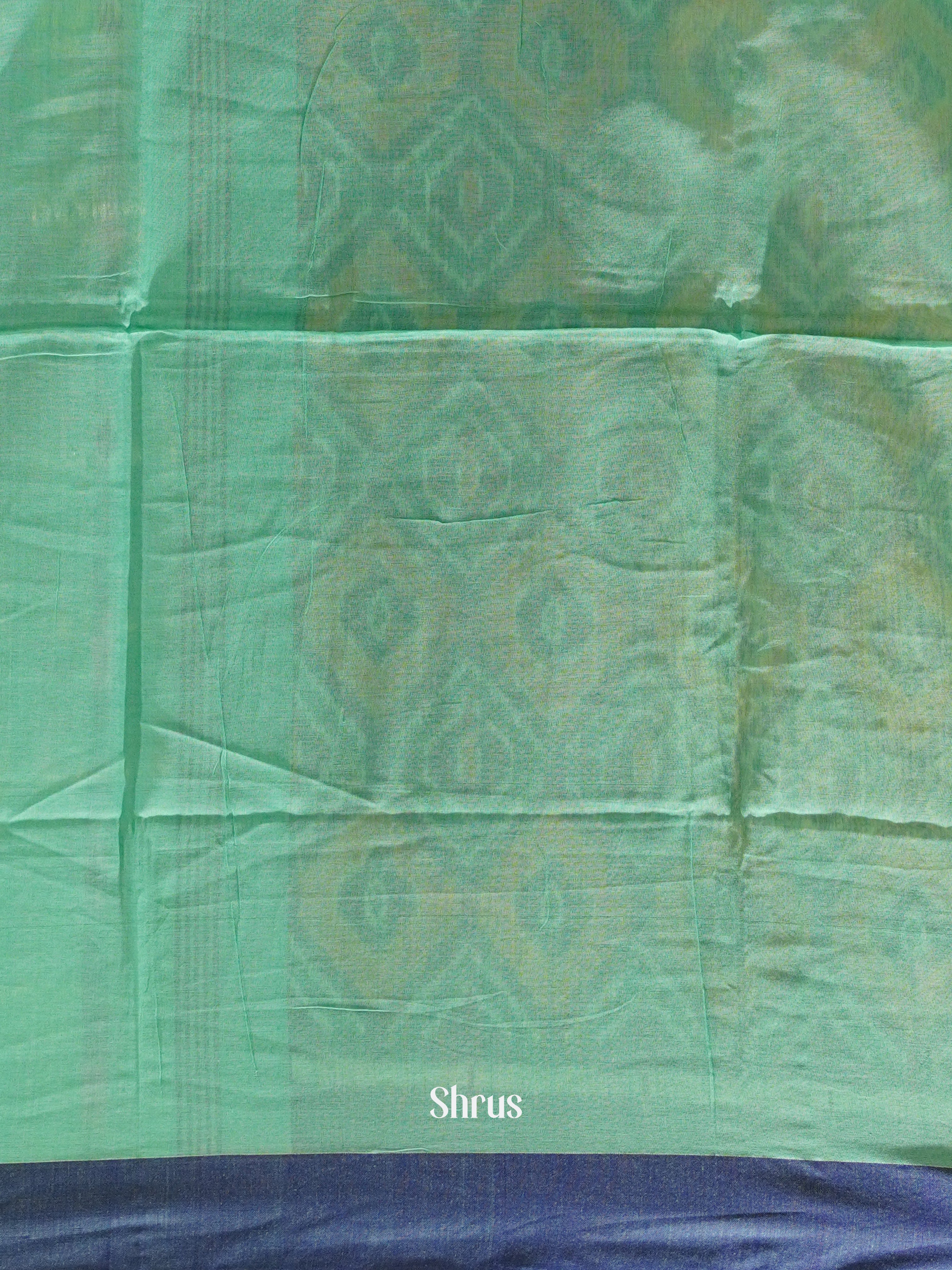Green & Blue - Bengal cotton Saree - Shop on ShrusEternity.com