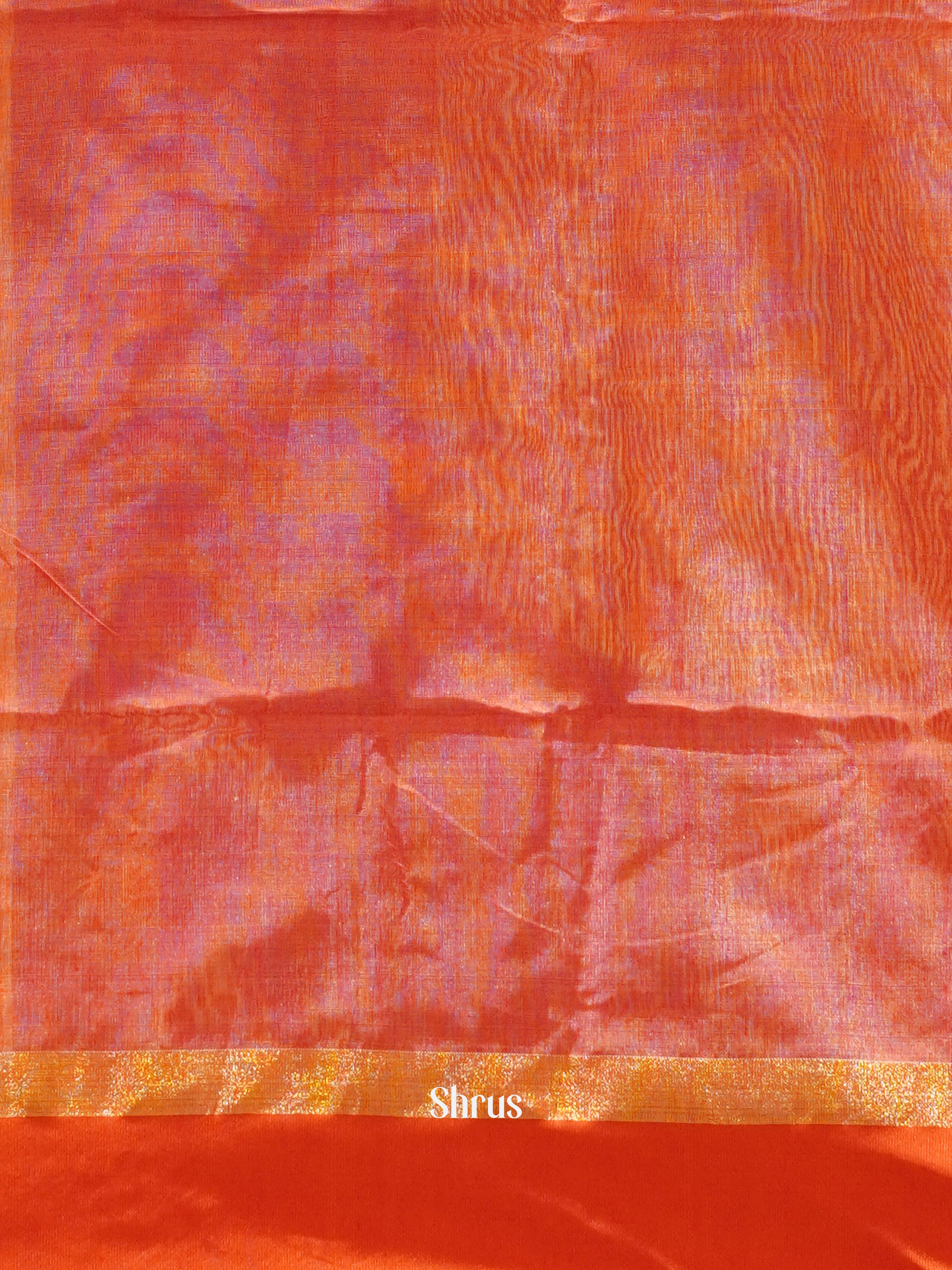 Cream & Red - Bengal cotton Saree - Shop on ShrusEternity.com