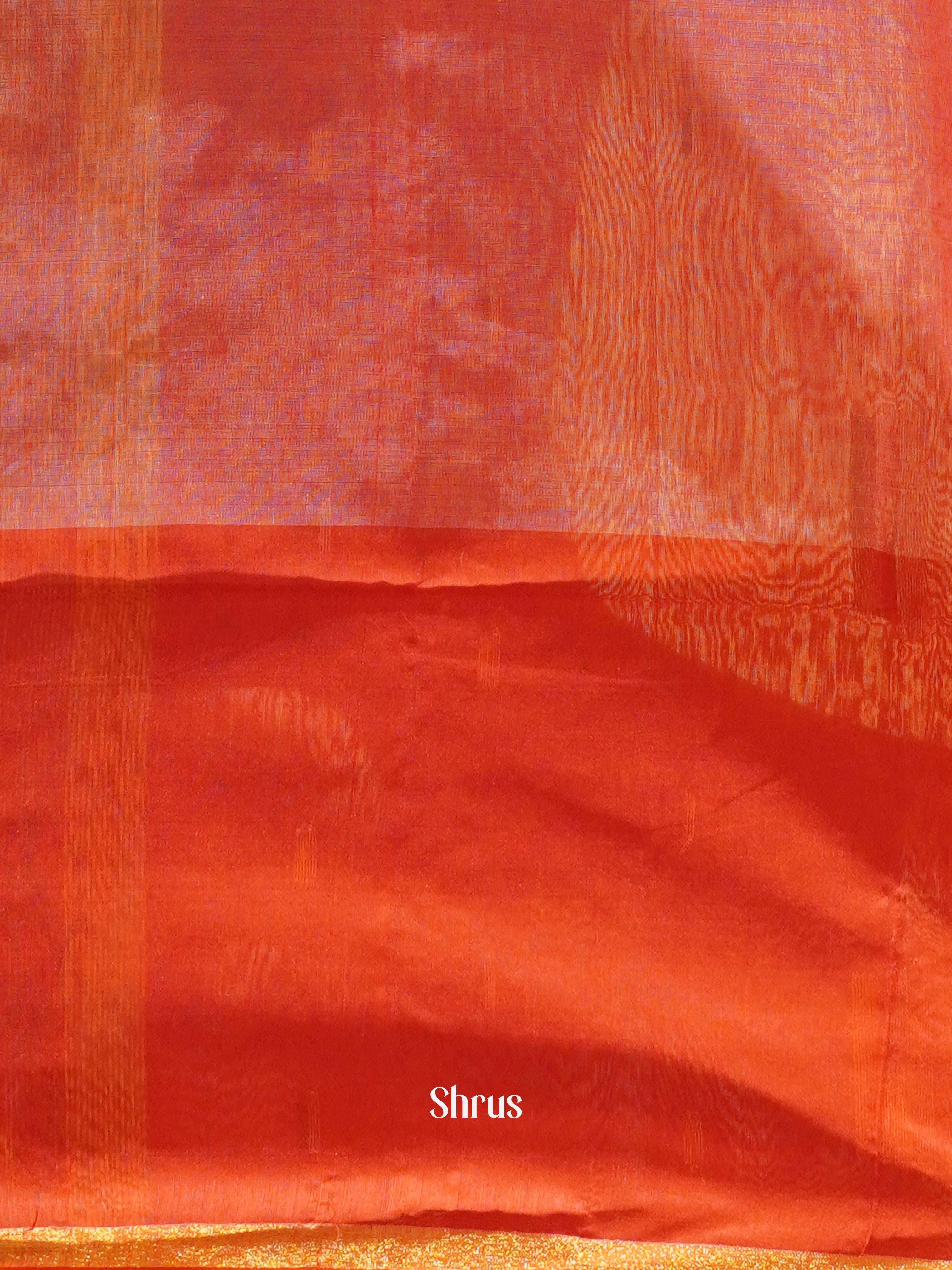 Cream & Red - Bengal cotton Saree - Shop on ShrusEternity.com