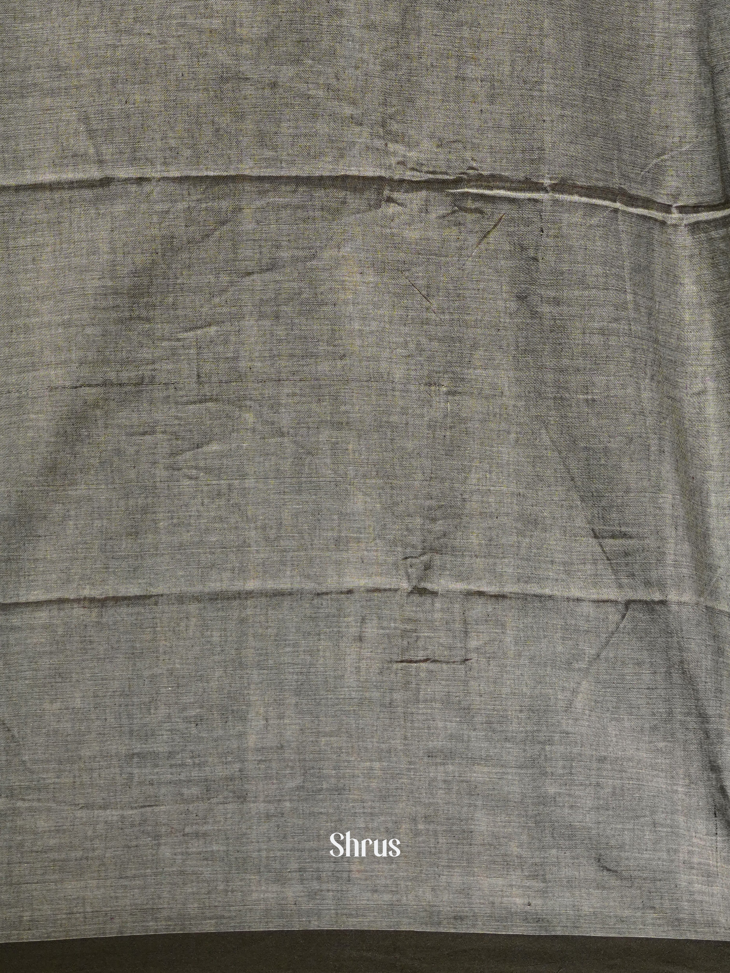 Grey & Black - Semi Ikkat Saree - Shop on ShrusEternity.com