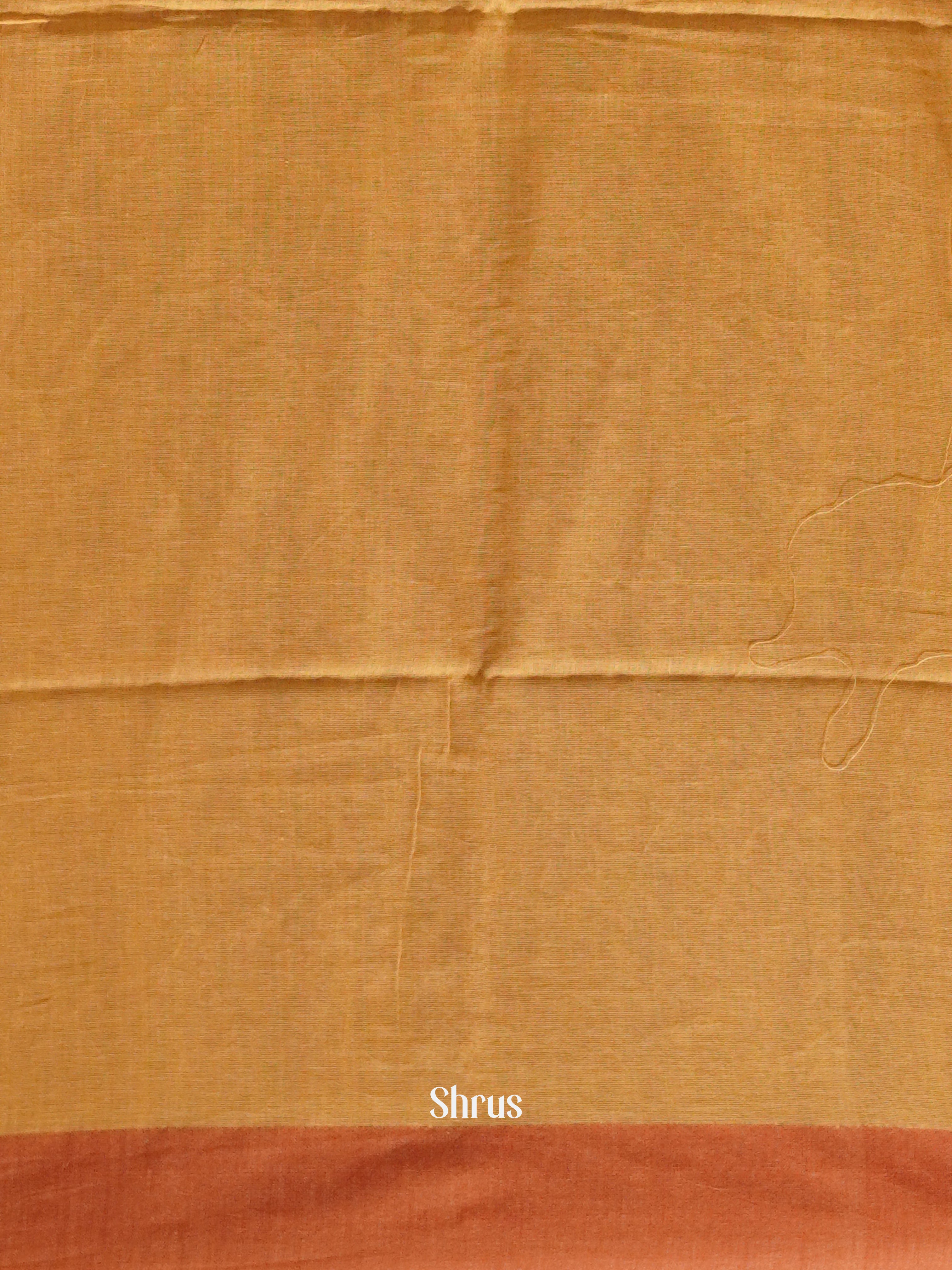 Light Brown & Red - Semi Ikkat saree - Shop on ShrusEternity.com